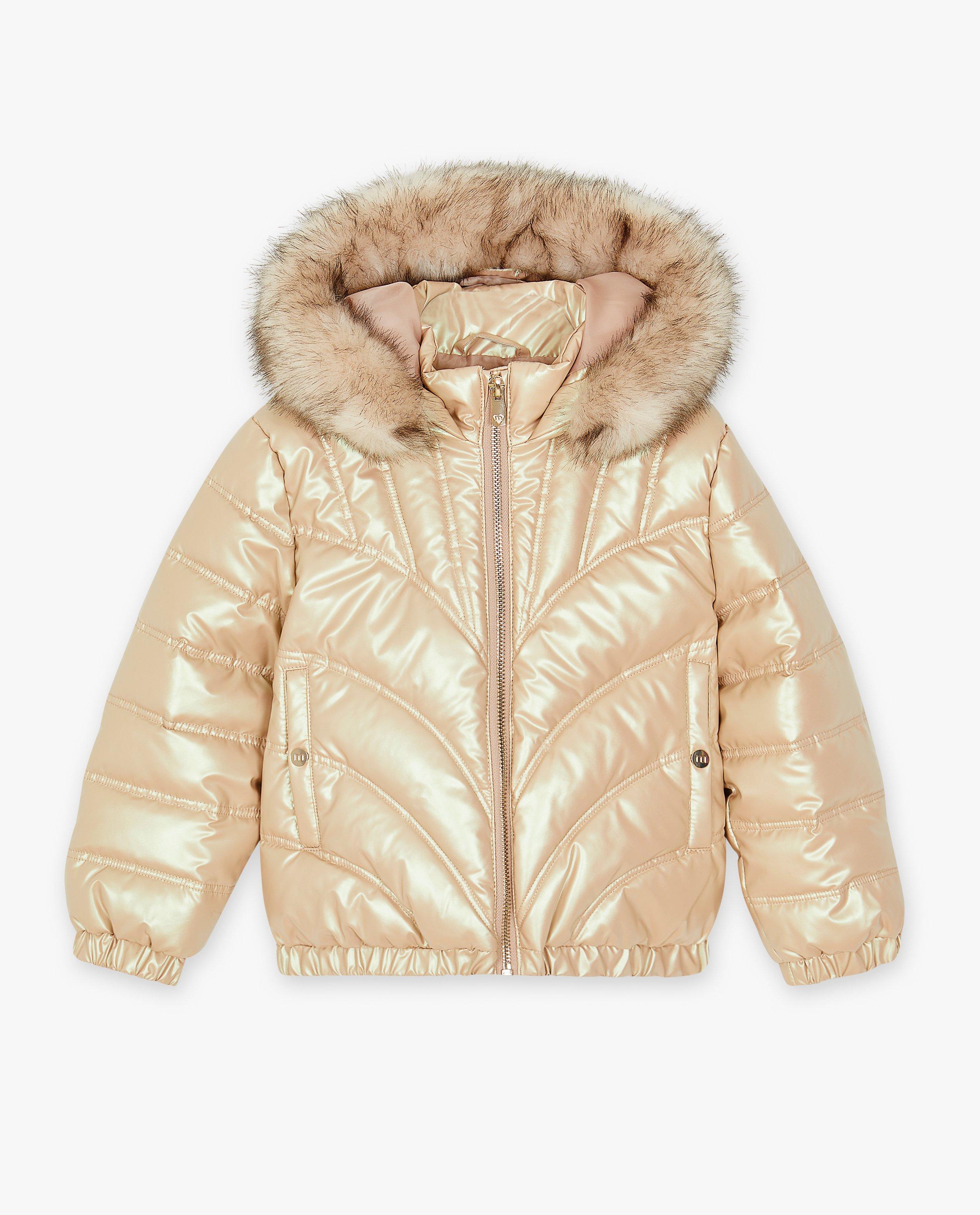 Teddys - Veste rose, look métallisé