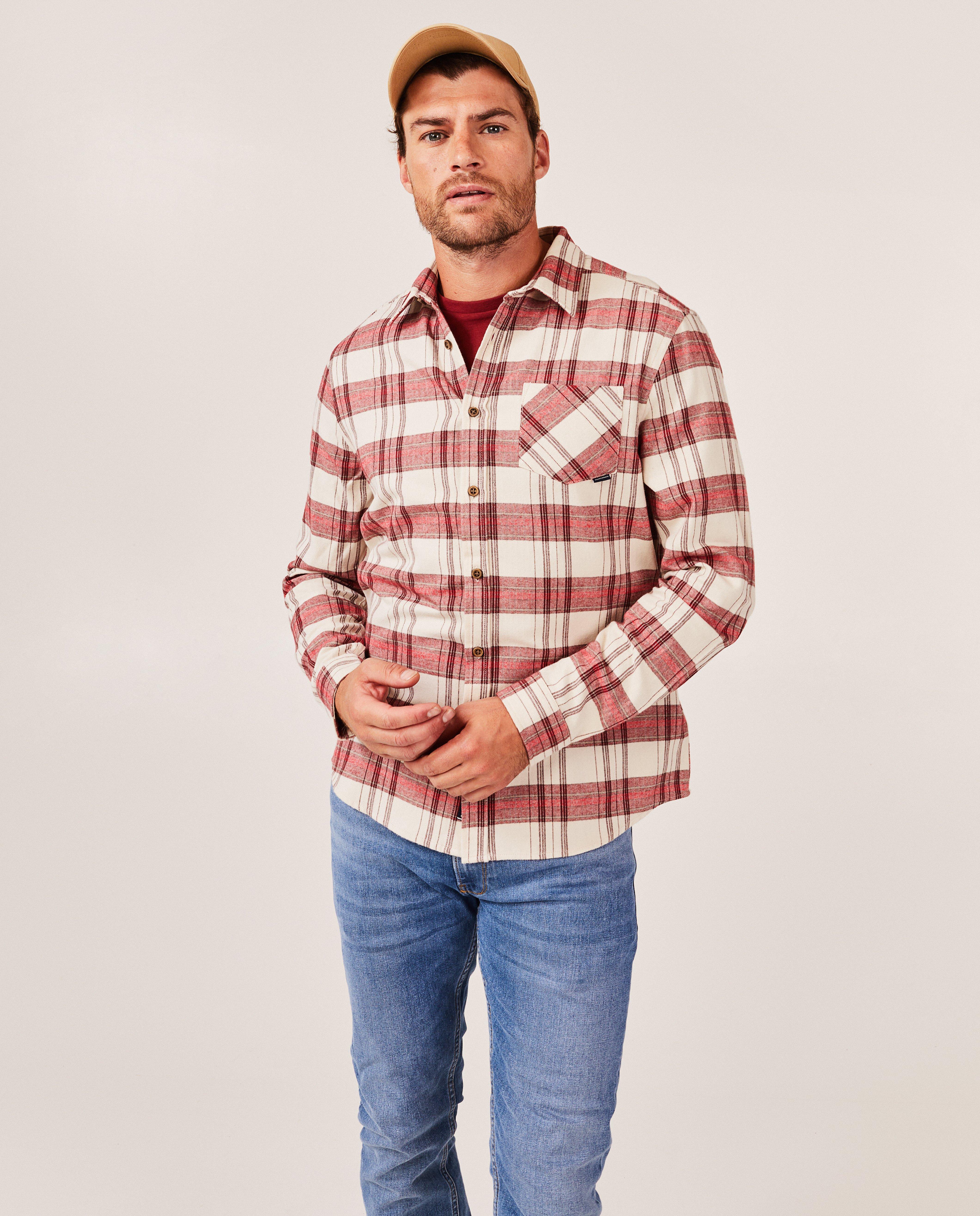 Hemden - Flanellen hemd met ruiten, heren