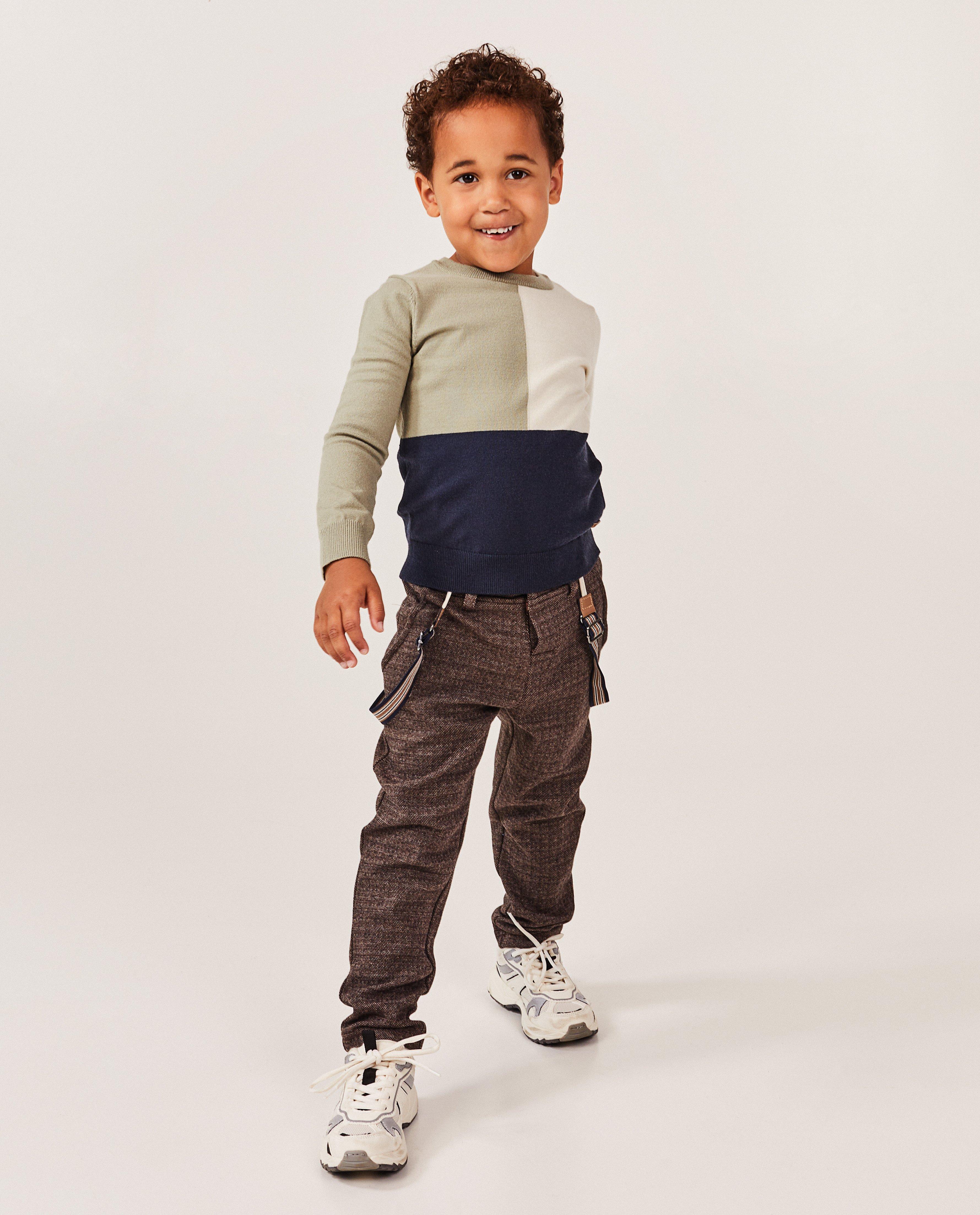 Broek met afneembare bretellen - null - Kidz Nation