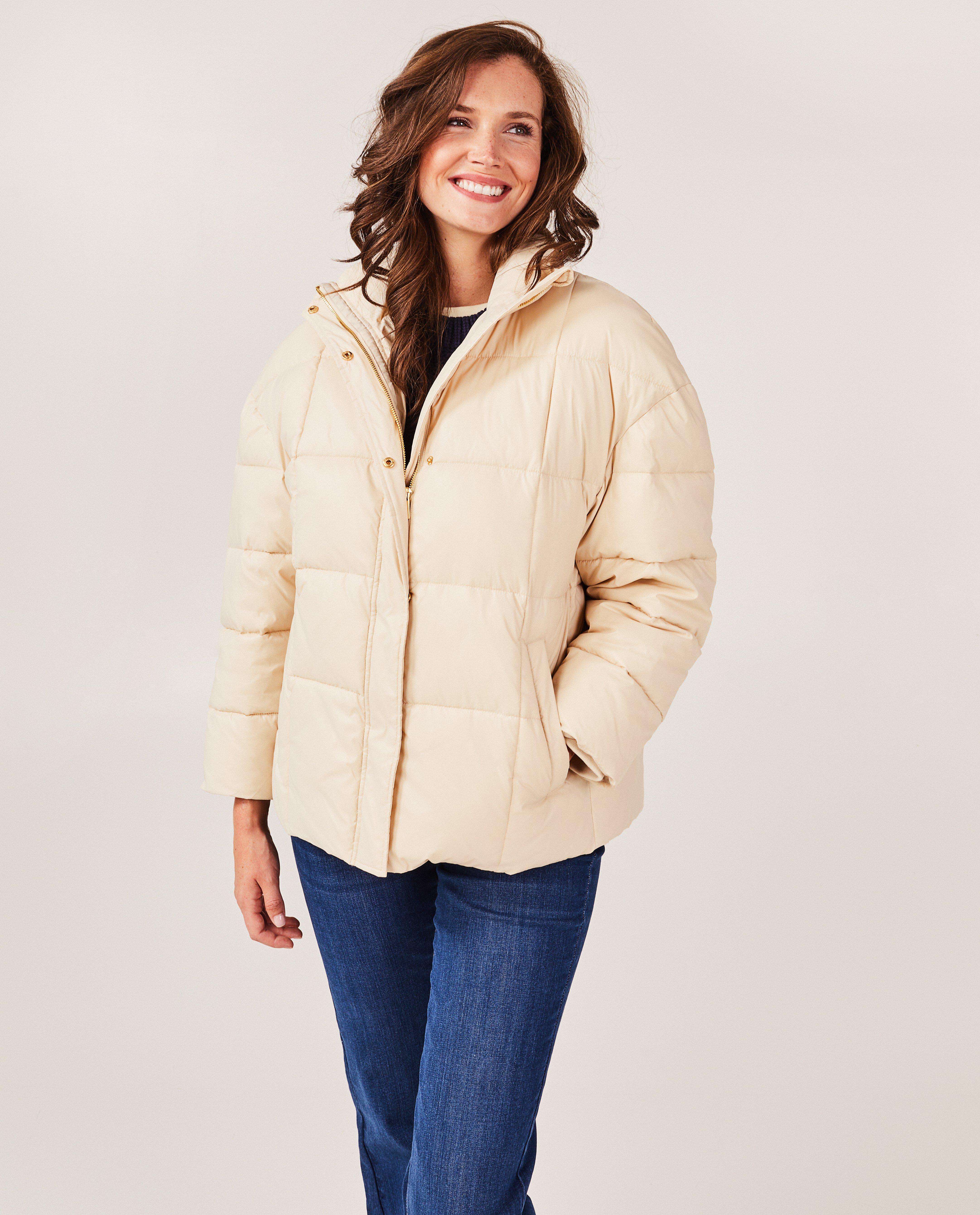Donsjassen - Beige quilted jas