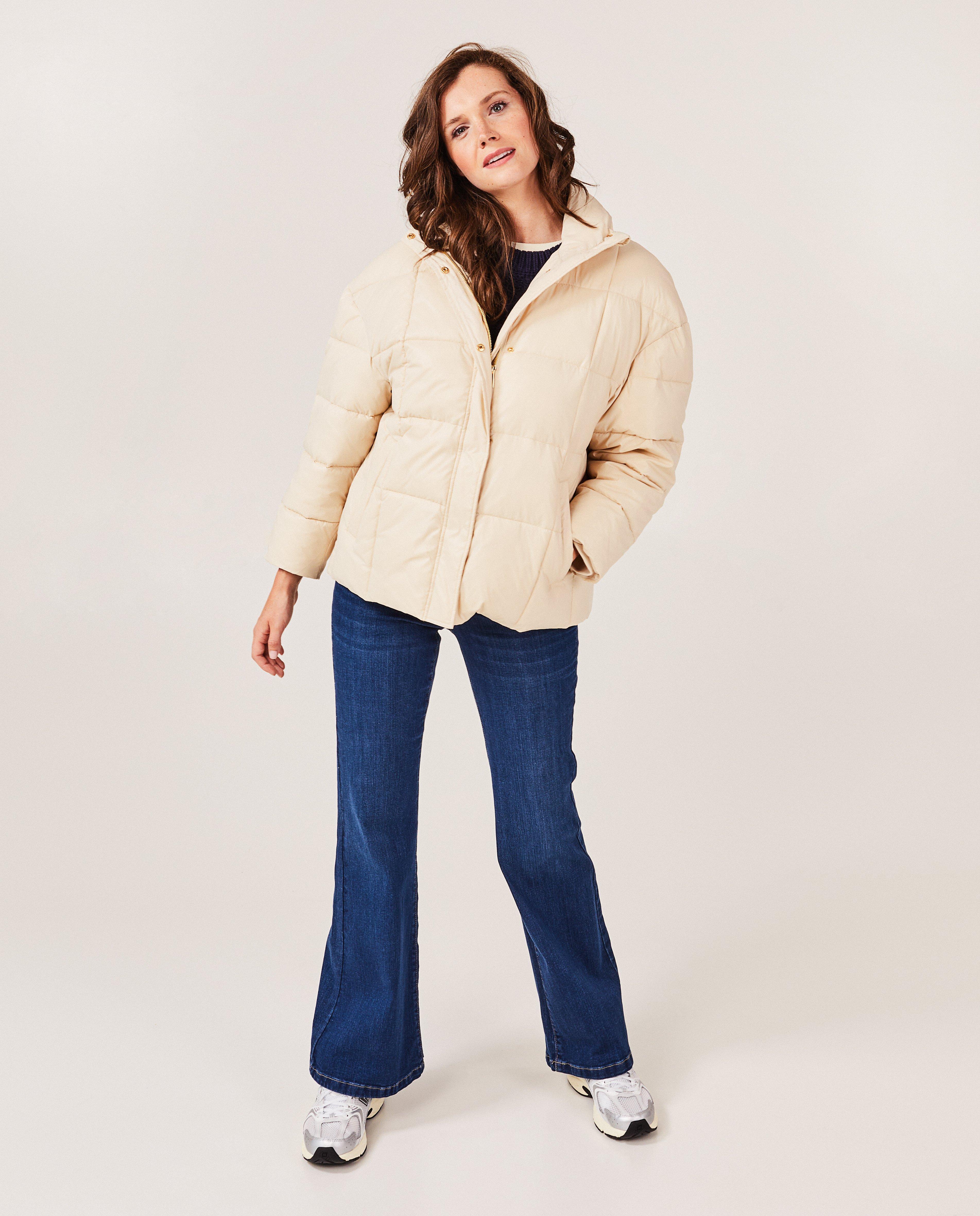 Donsjassen - Beige quilted jas