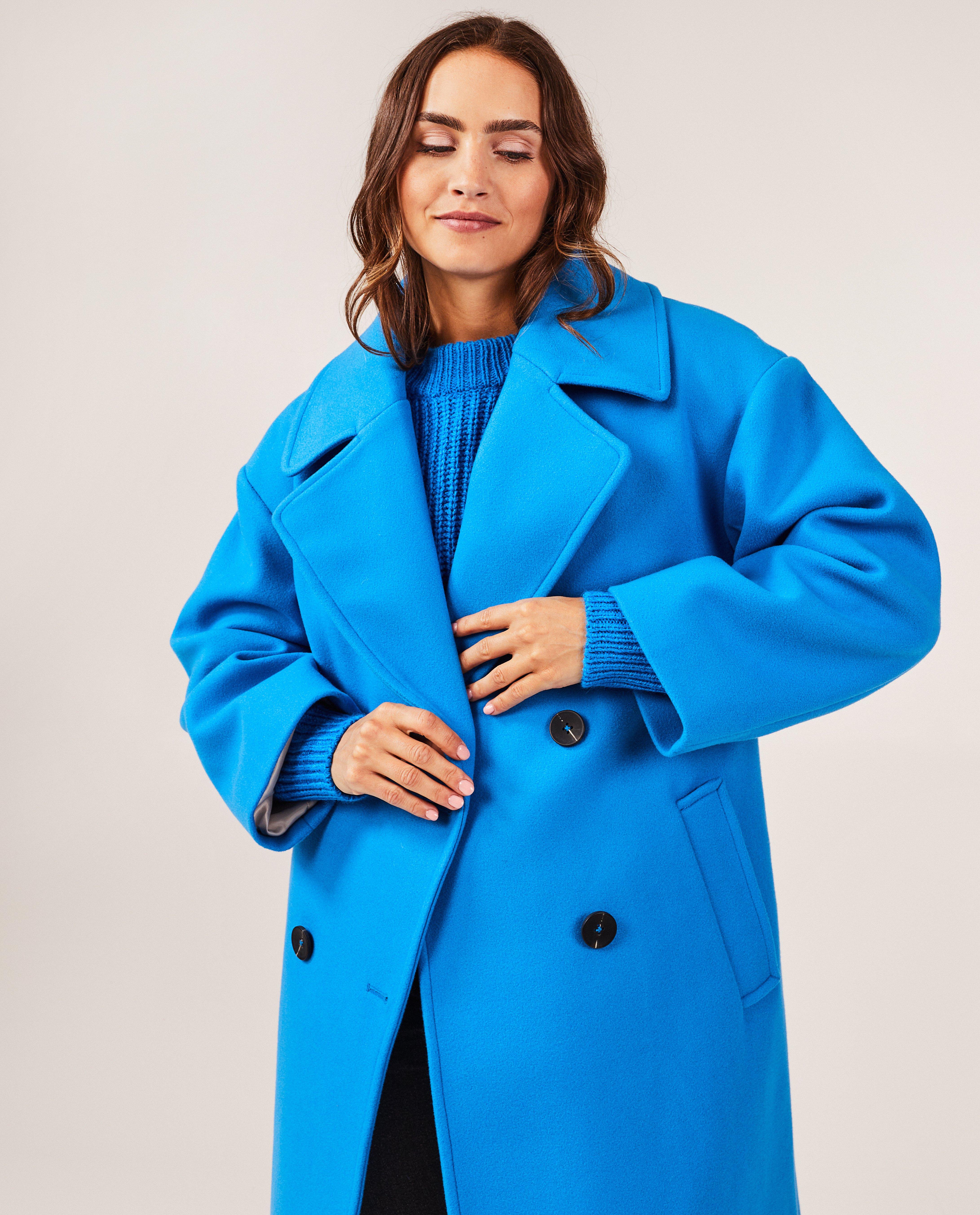 Longue veste rose - D&eacute;tails du produit - bleu - image num&eacute;ro 4