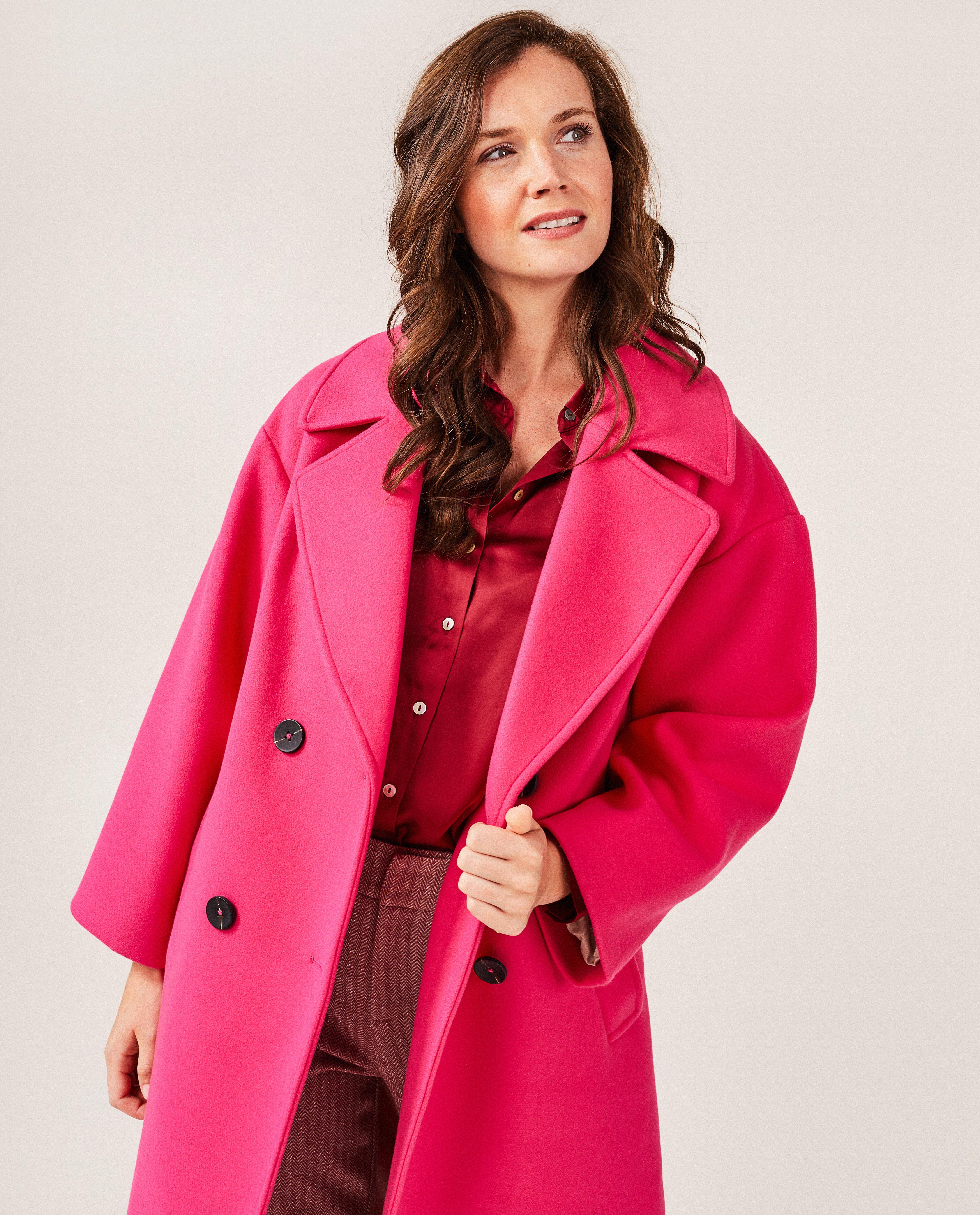 Lange roze jas - null - Sora