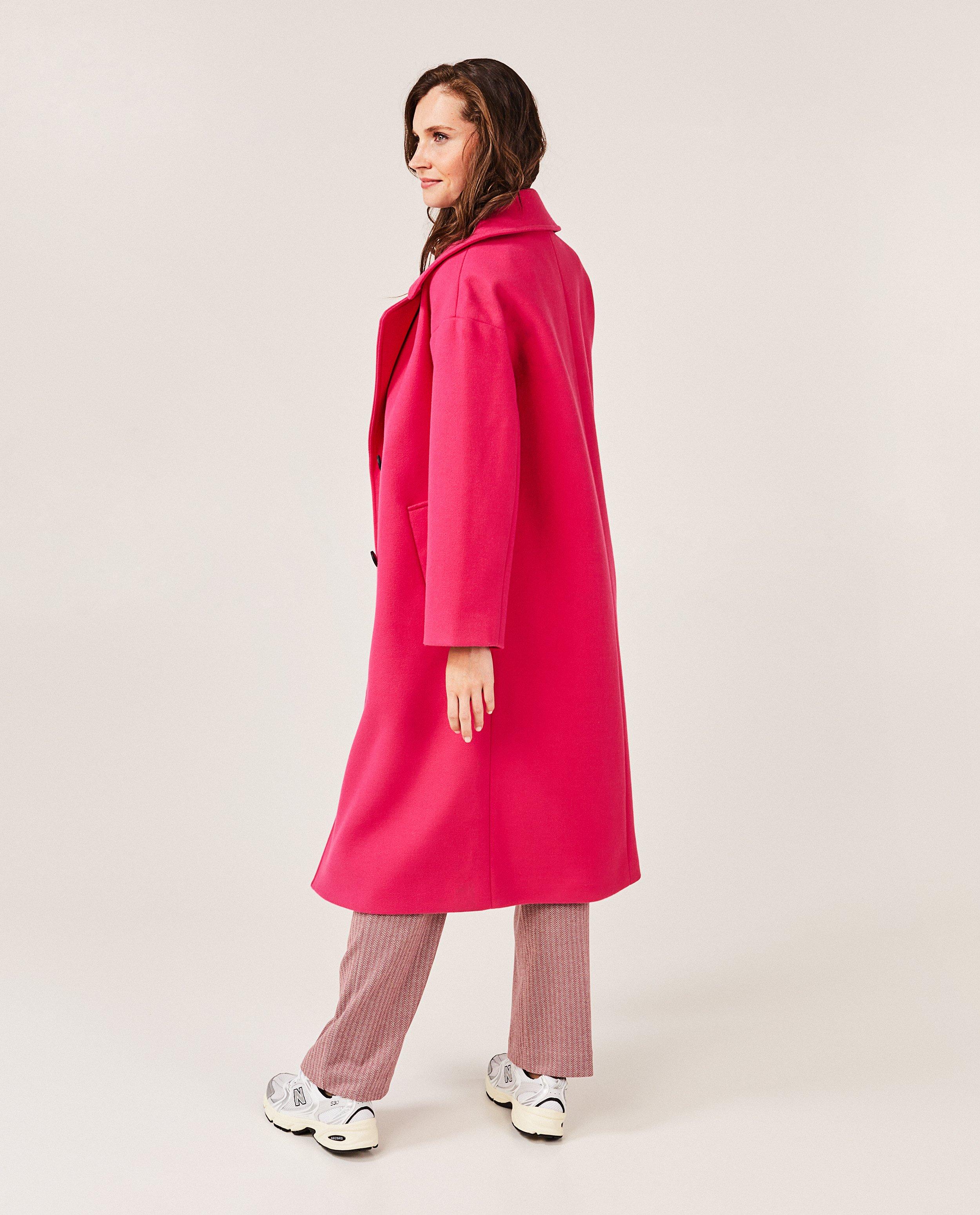 Winterjassen - Lange roze jas