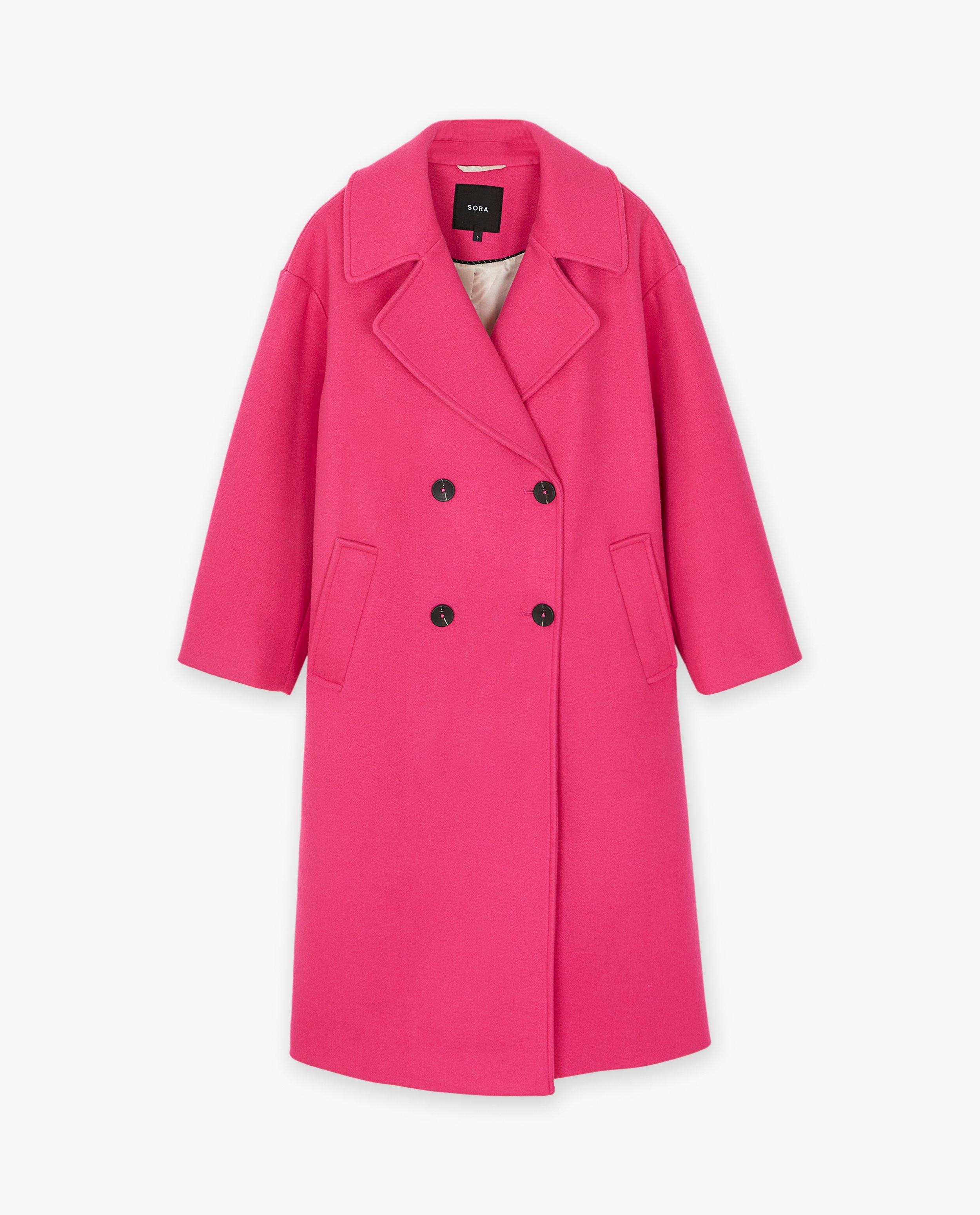 Winterjassen - Lange roze jas