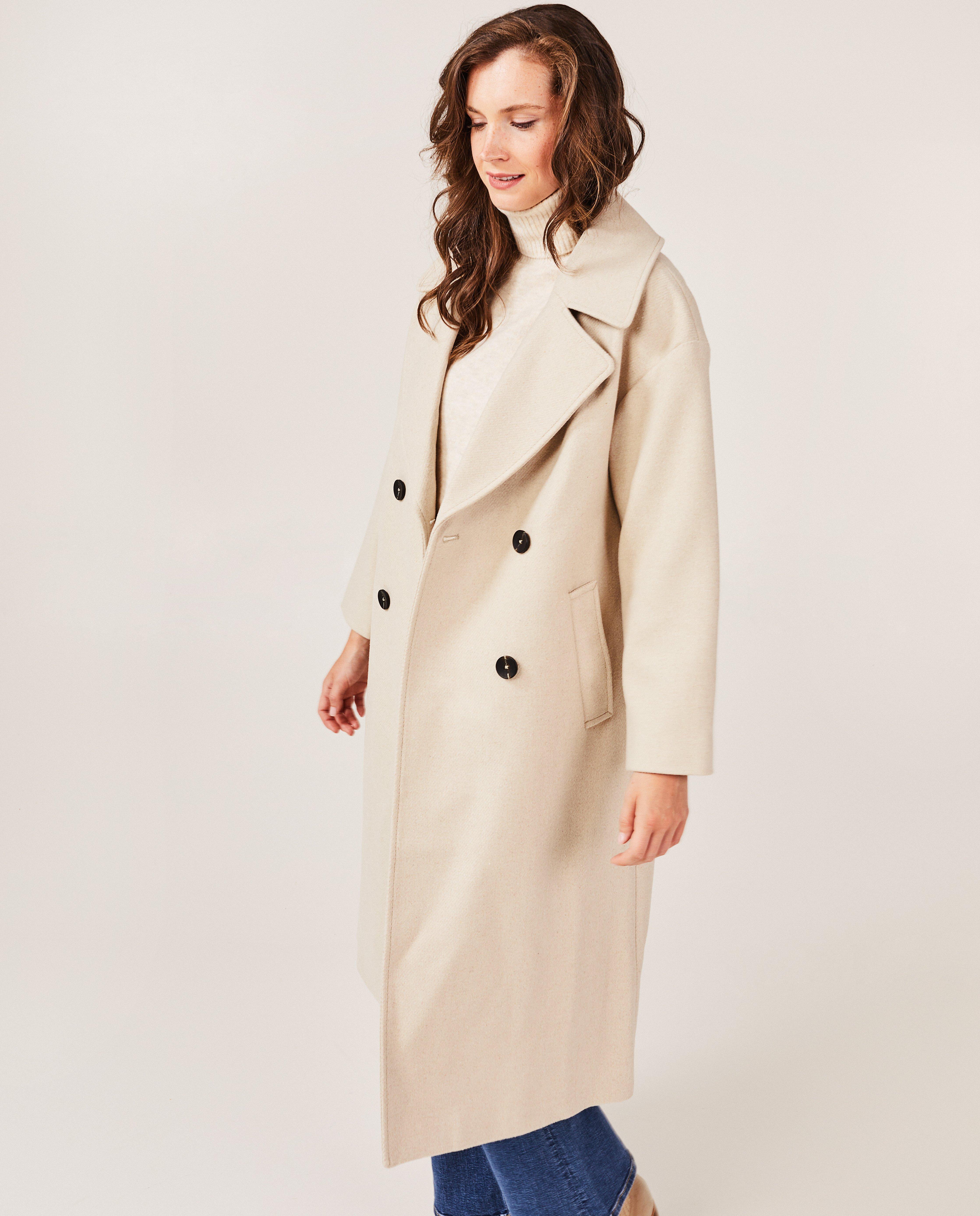 Manteaux d'hiver - Longue veste en laine mélangée