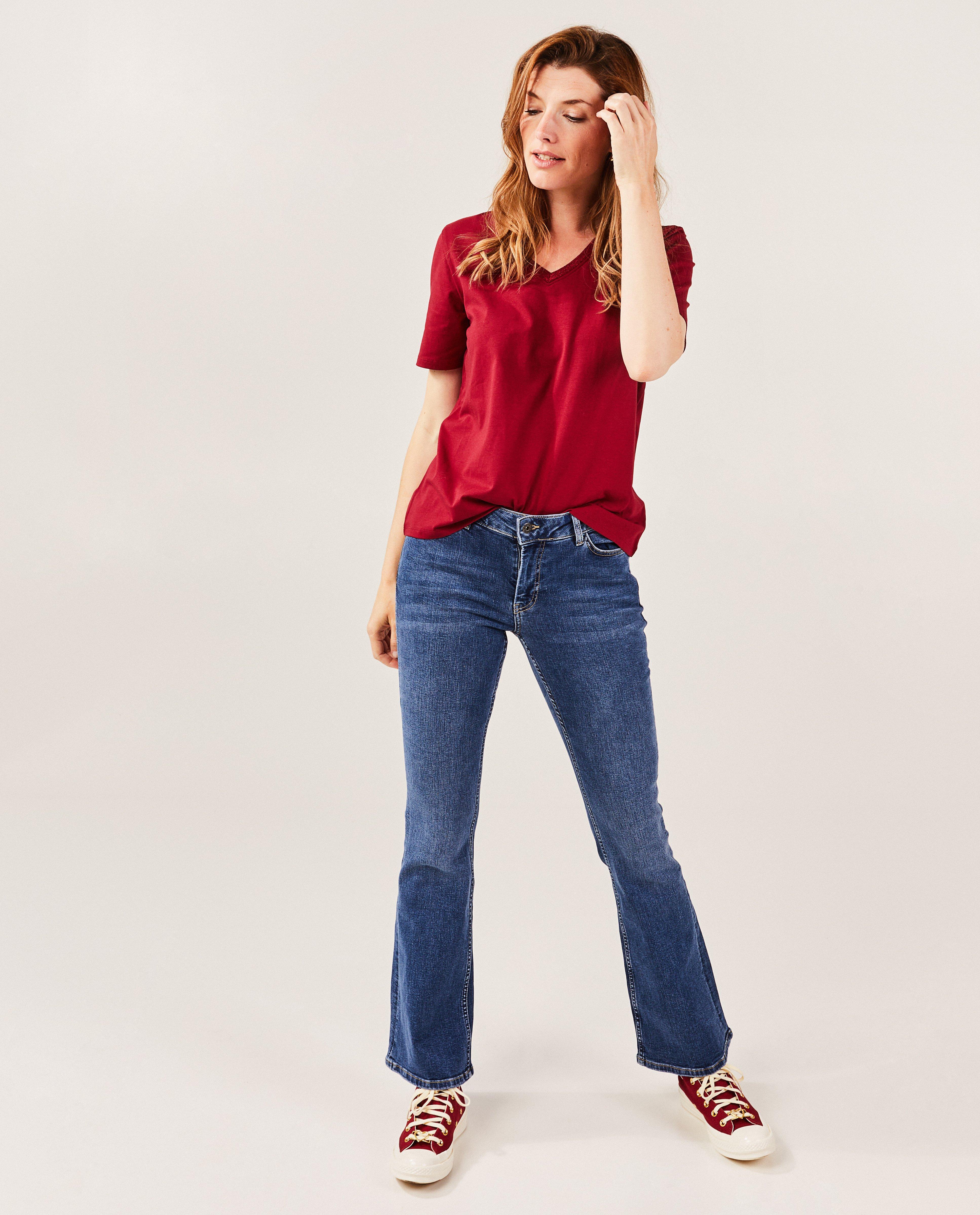 Jeans bleu, coupe bootcut - null - Sora