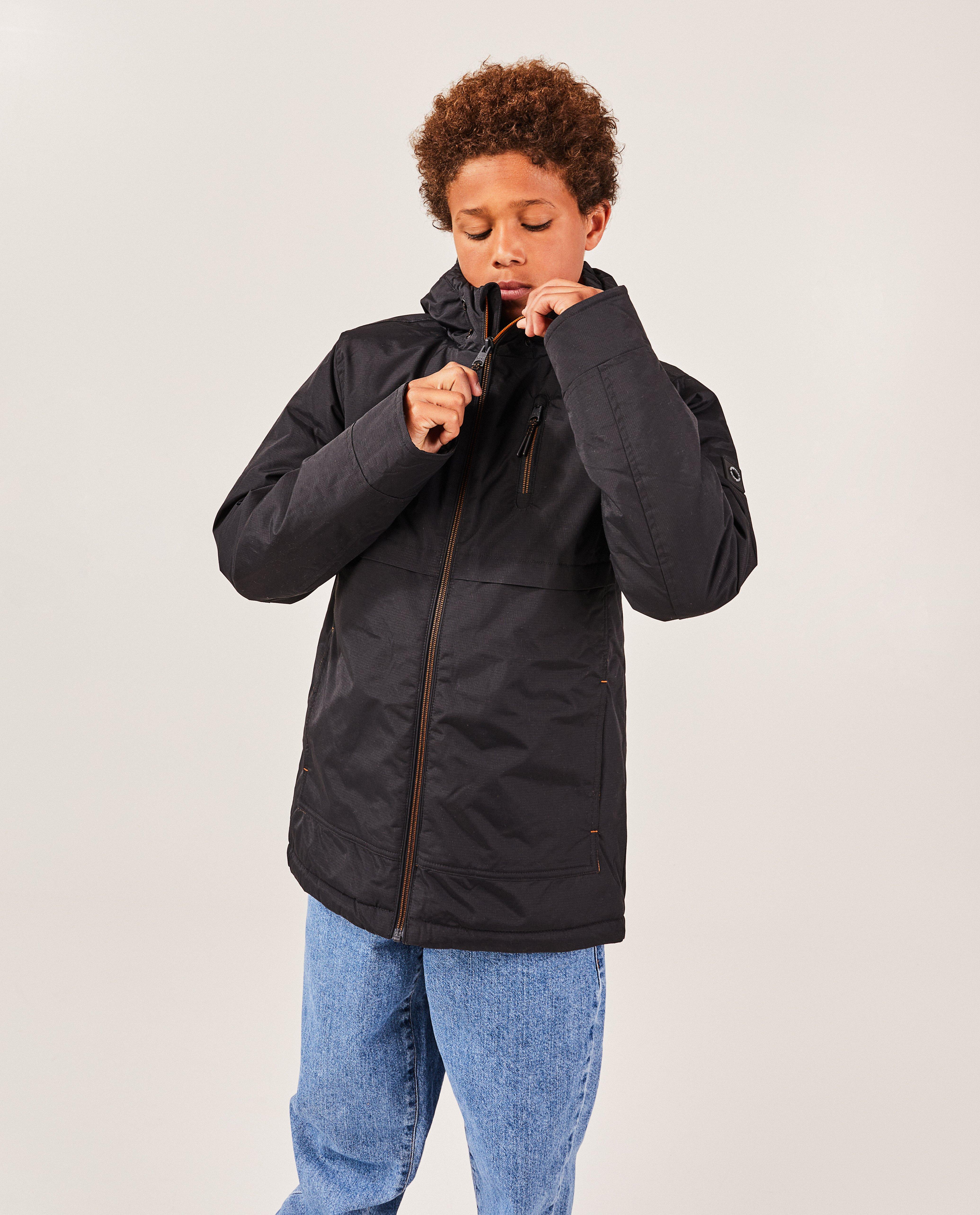 Zwarte jas met fleece voering - null - Fish & Chips