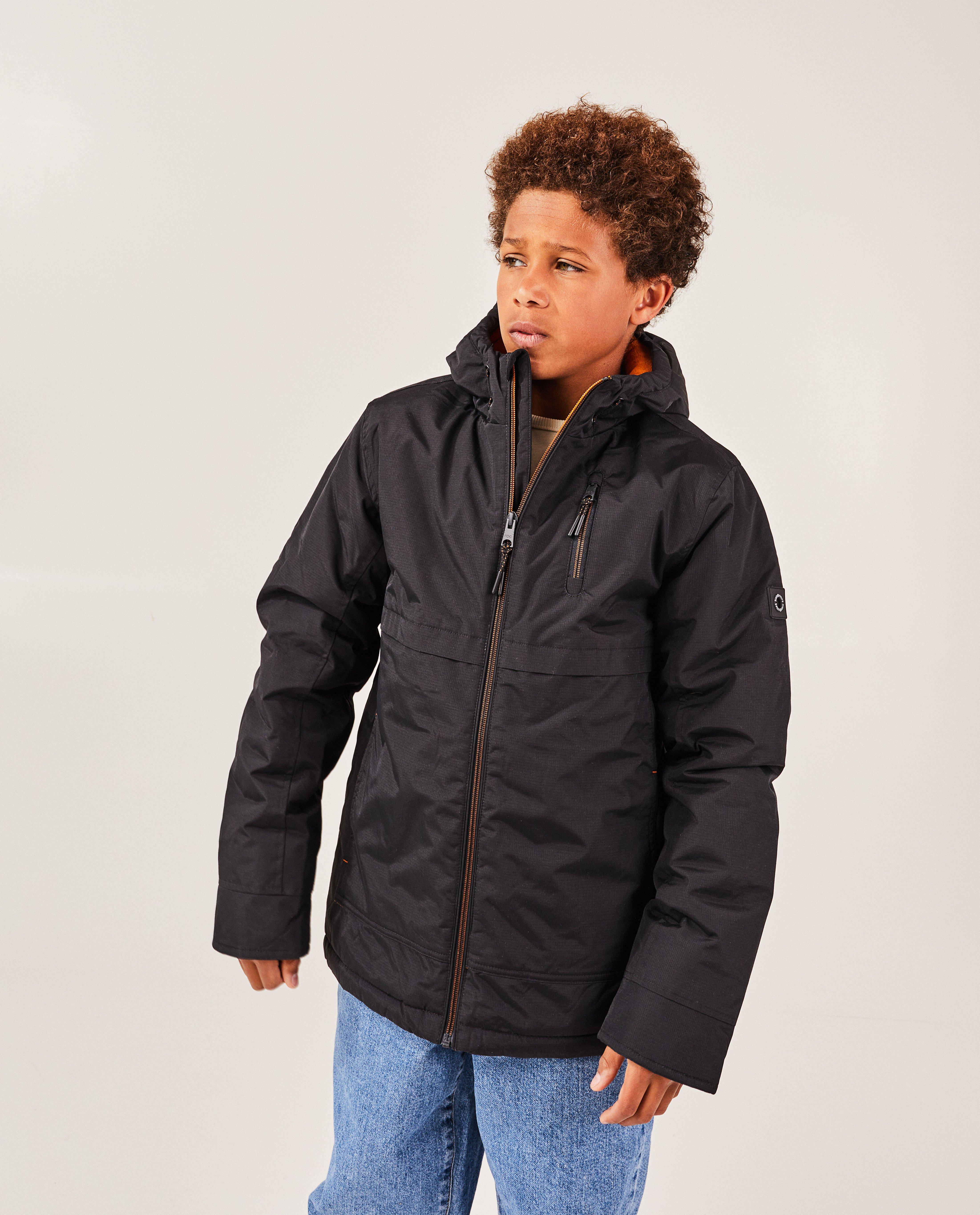 Donsjassen - Zwarte jas met fleece voering