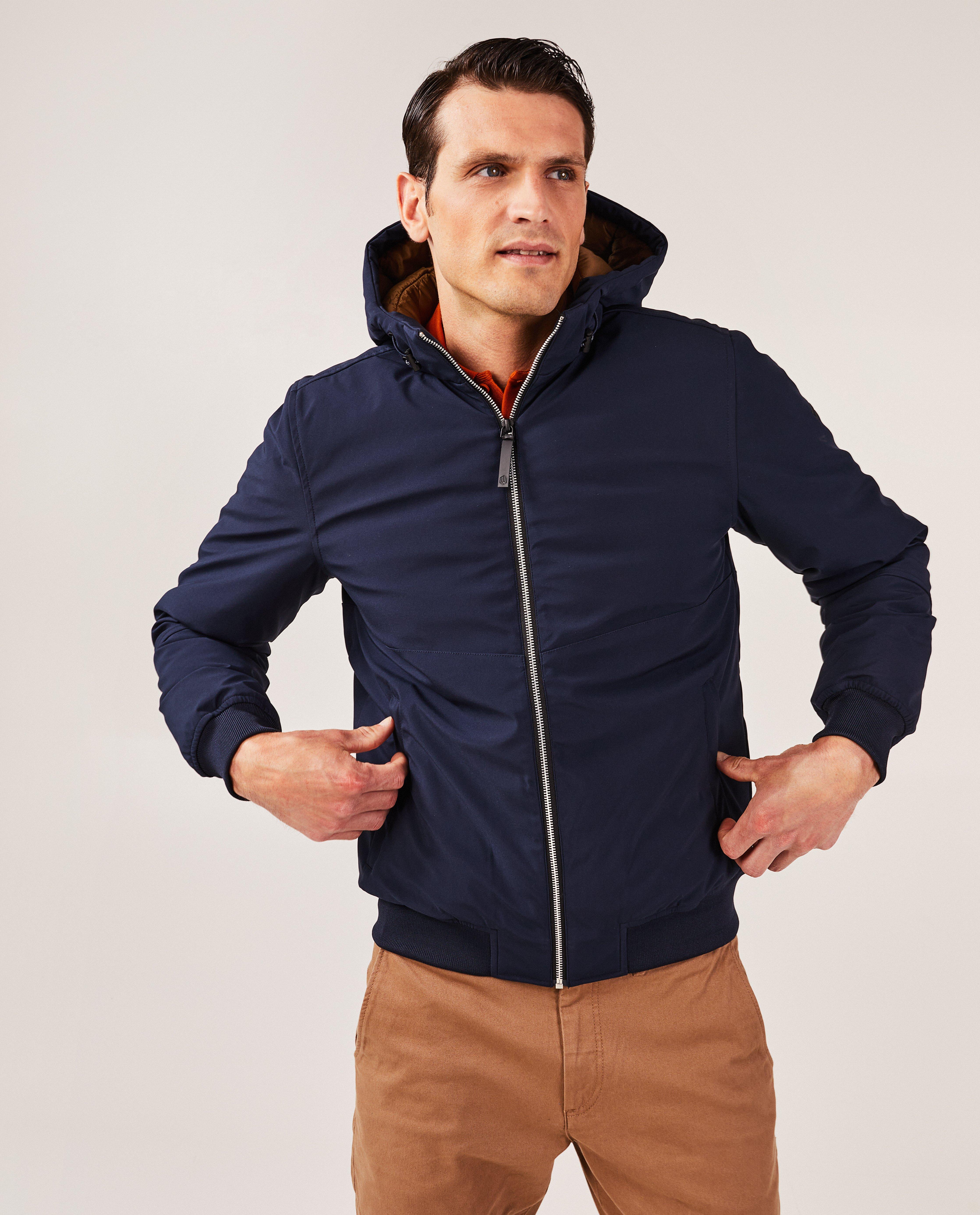 Poncho's en teddy's - Donkerblauwe jas