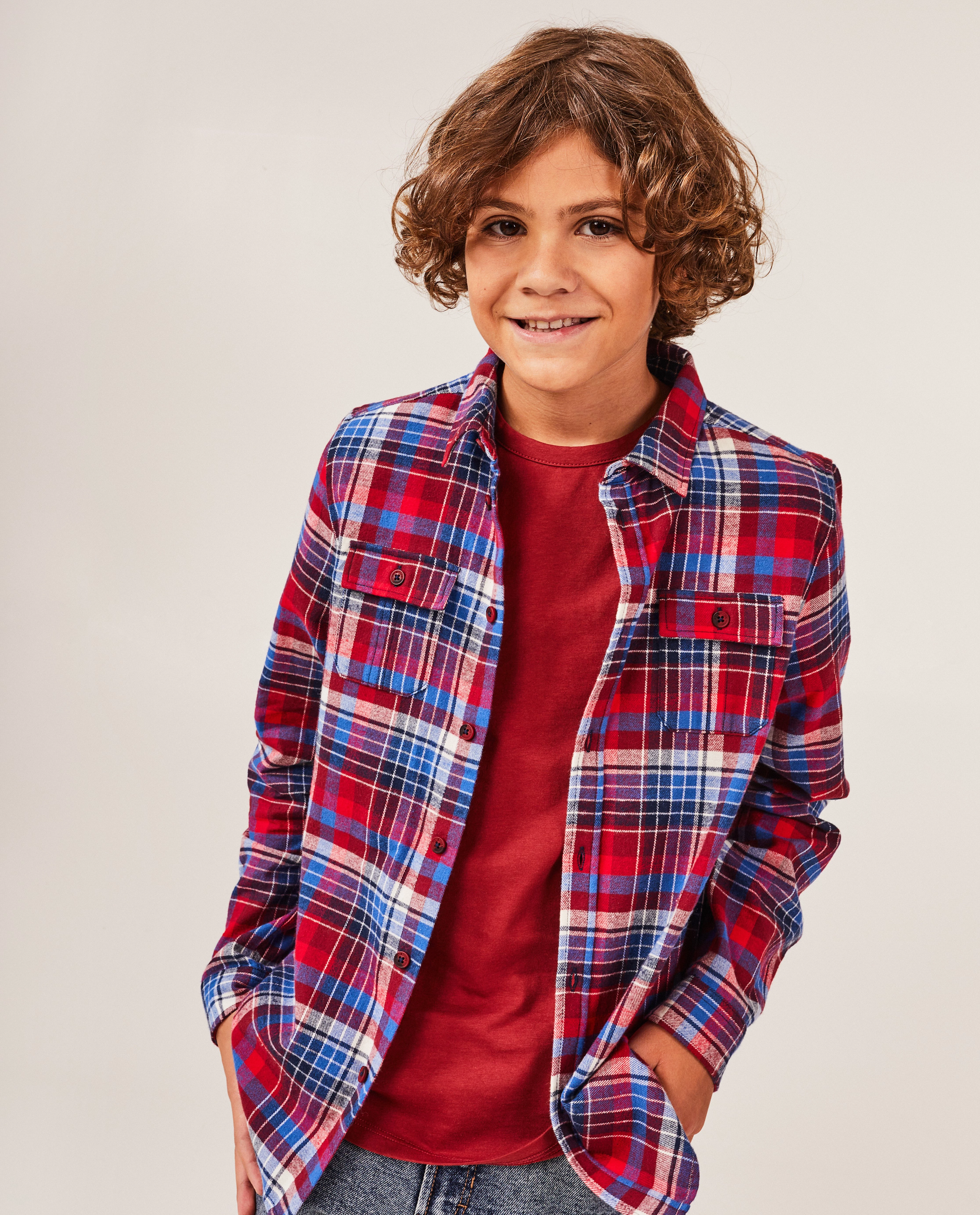 Flanellen hemd met ruiten