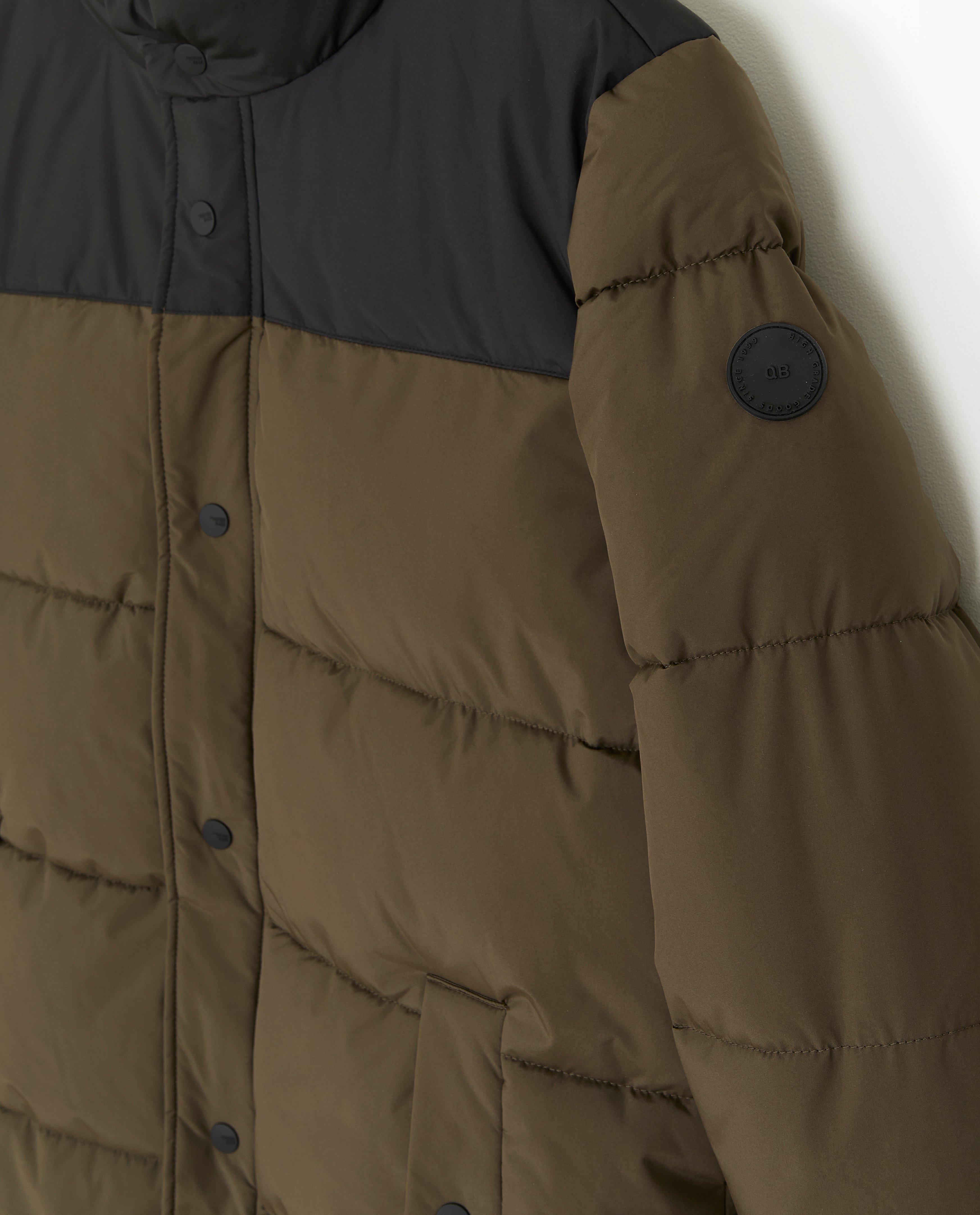 Doudounes - Veste brun foncé, color block