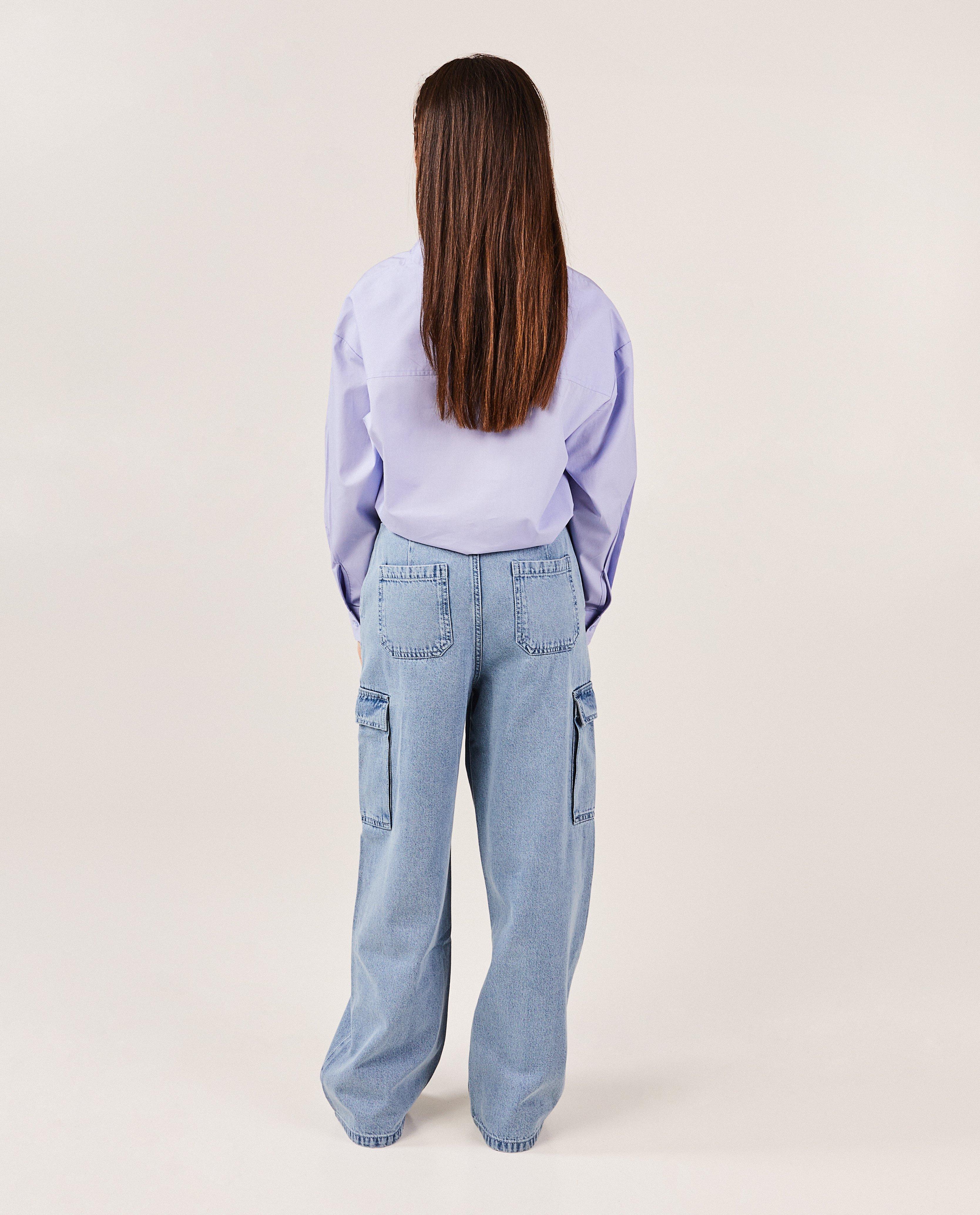 Jeans - Blauwe jeans, cargo fit