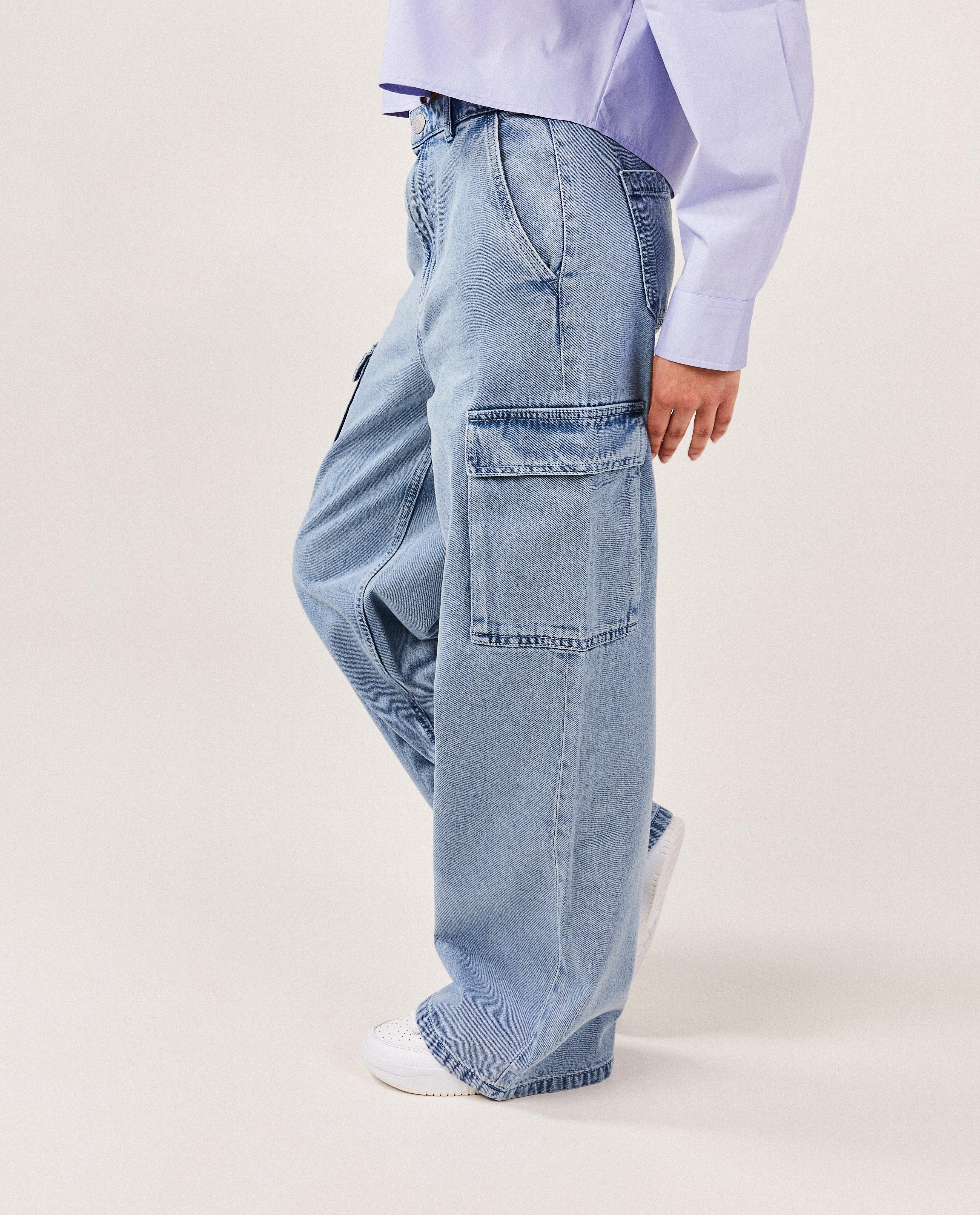 Jeans - Blauwe jeans, cargo fit