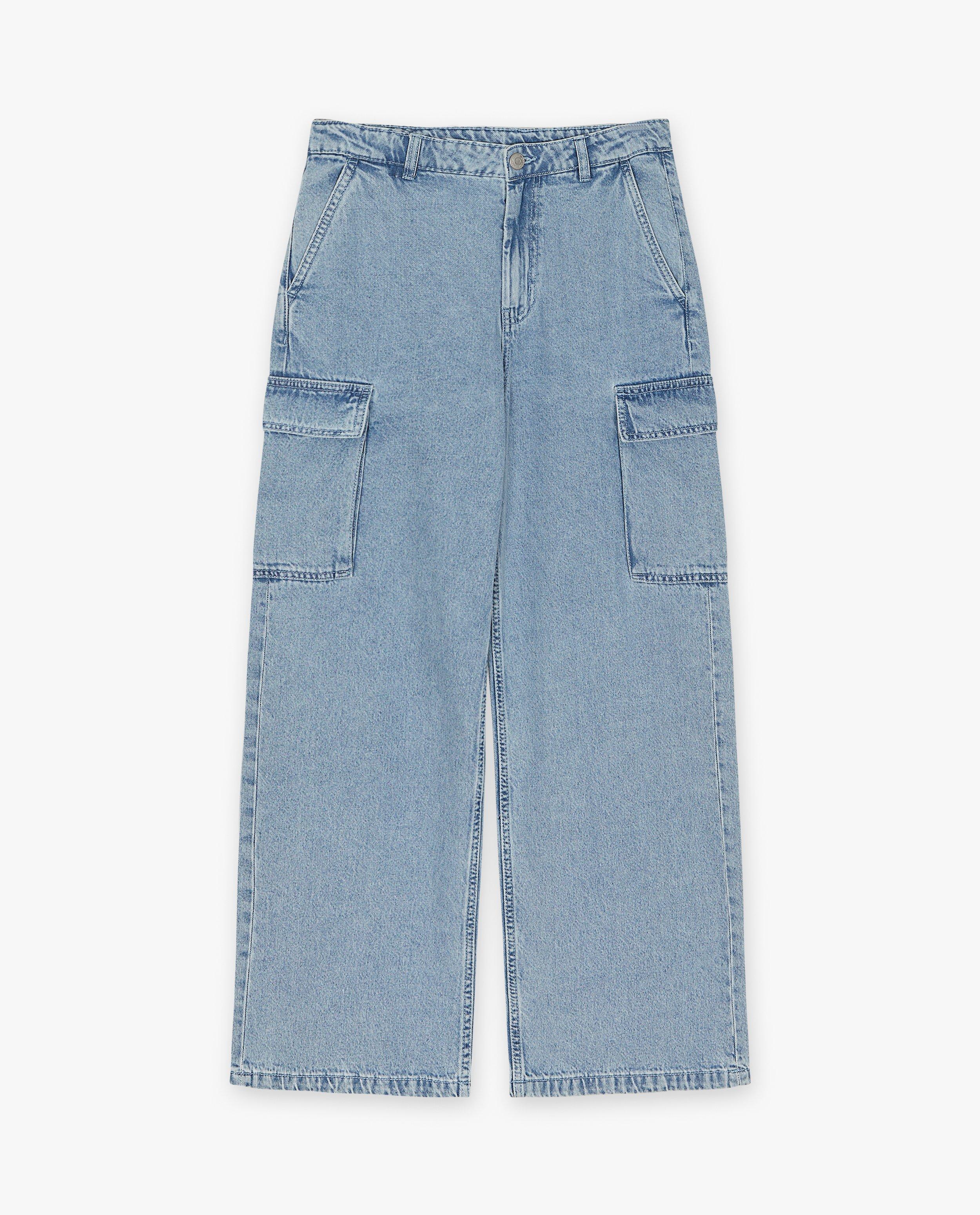 Jeans - Blauwe jeans, cargo fit