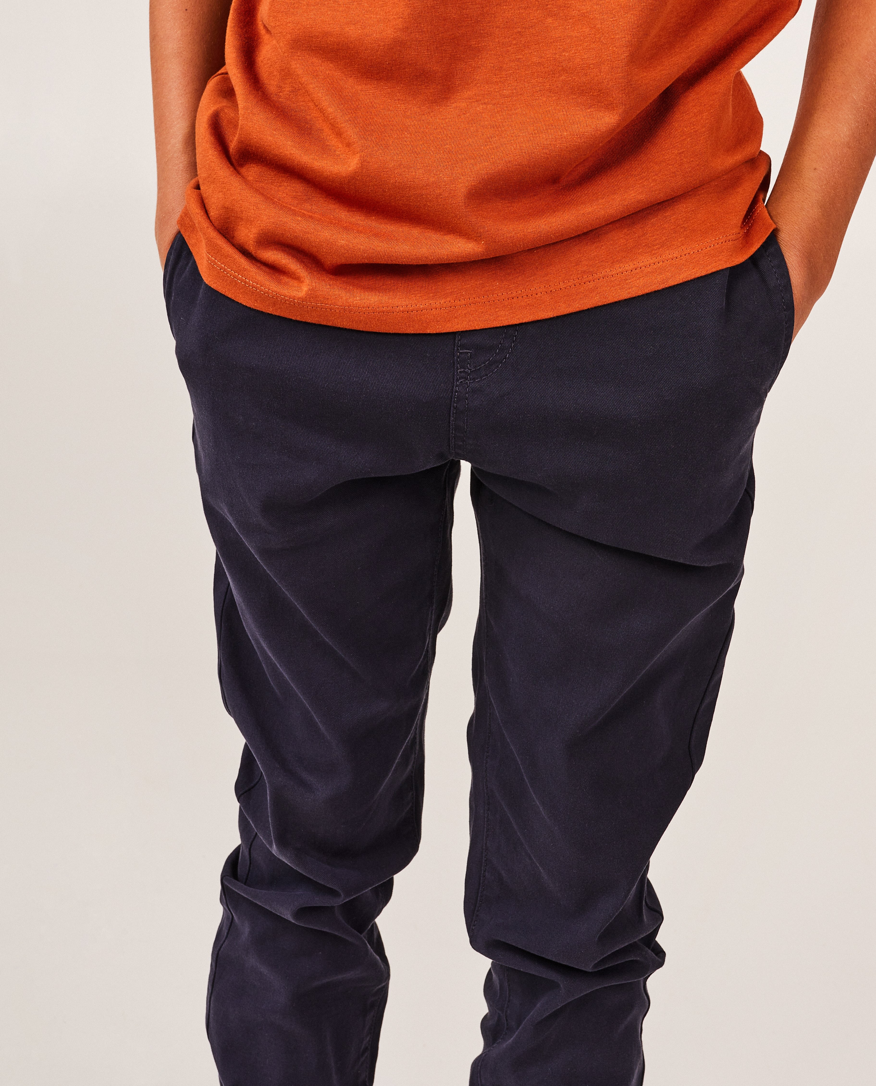 Pantalons - Pantalon vert foncé, slim fit