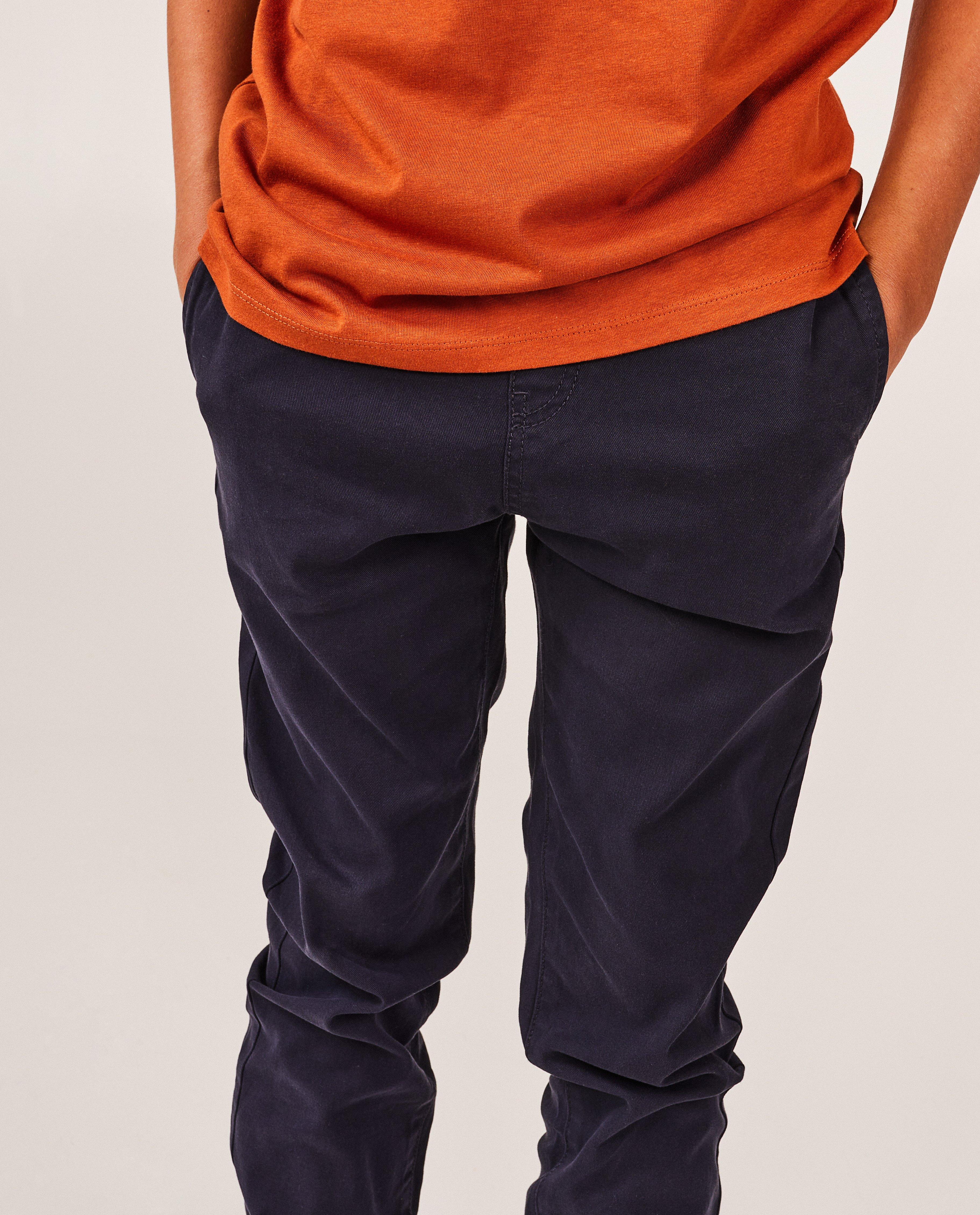 Pantalons - Pantalon vert foncé, slim fit