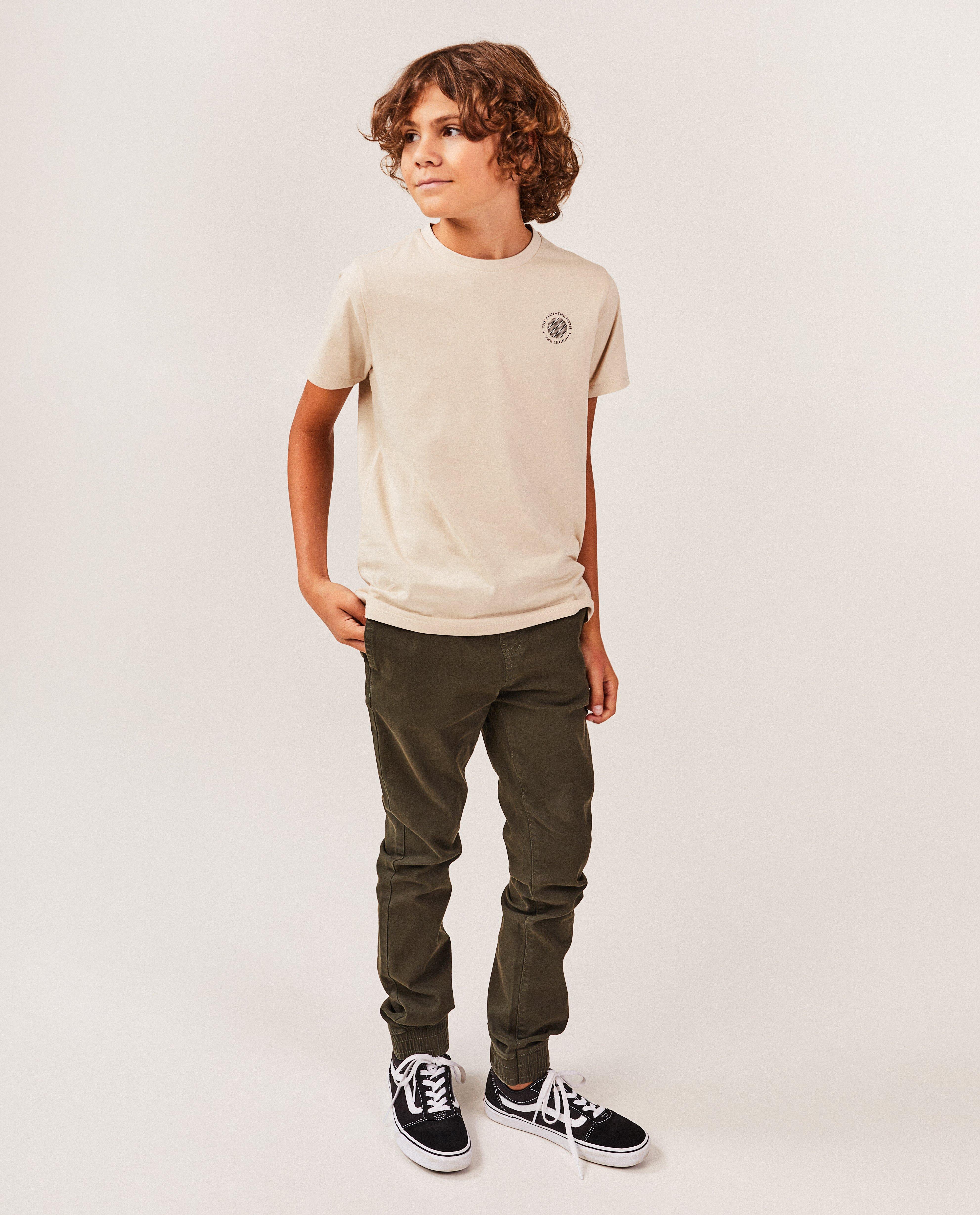 Broeken - Donkergroene broek, slim fit