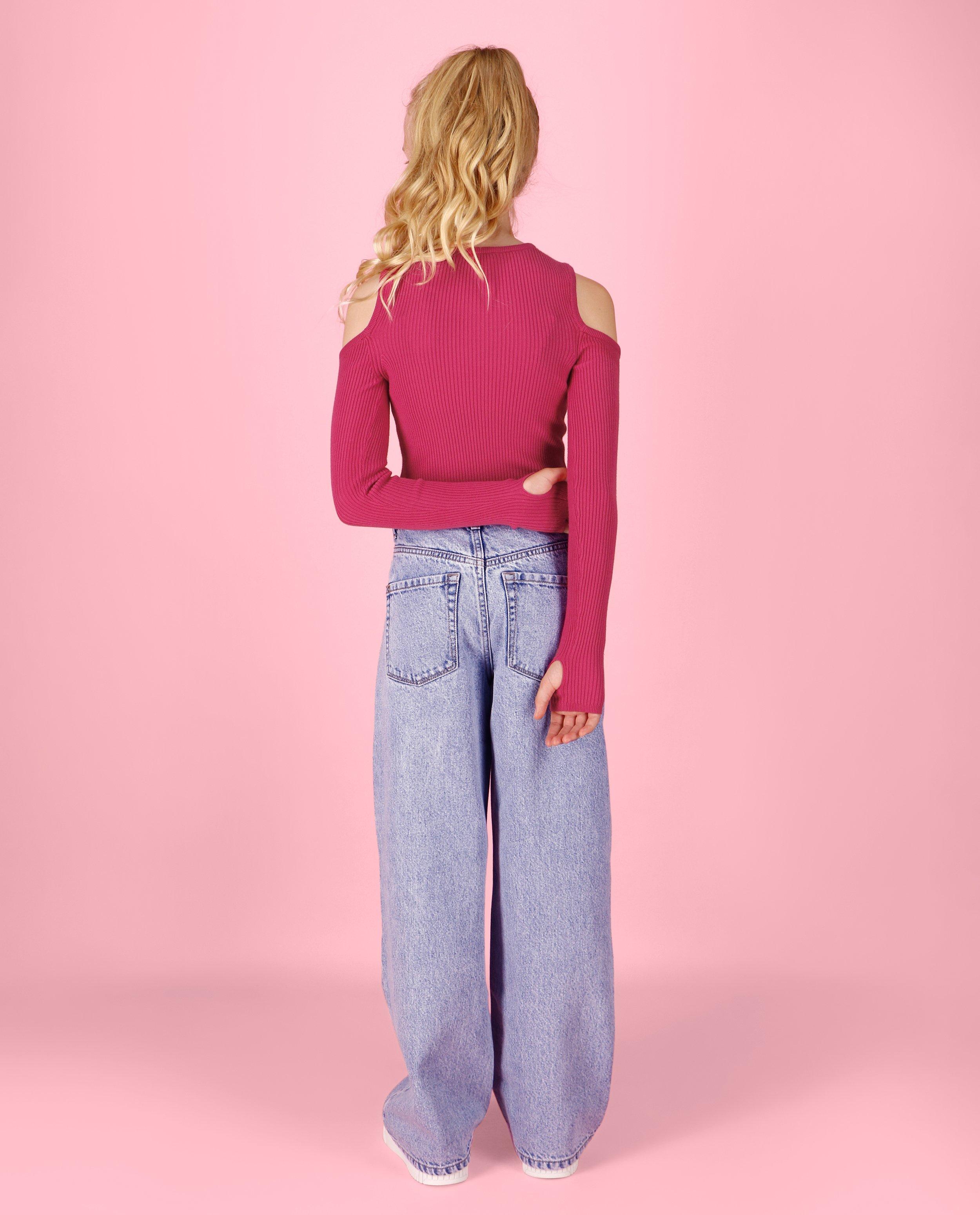 Jeans - Jeans bleu clair, coupe à jambes larges
