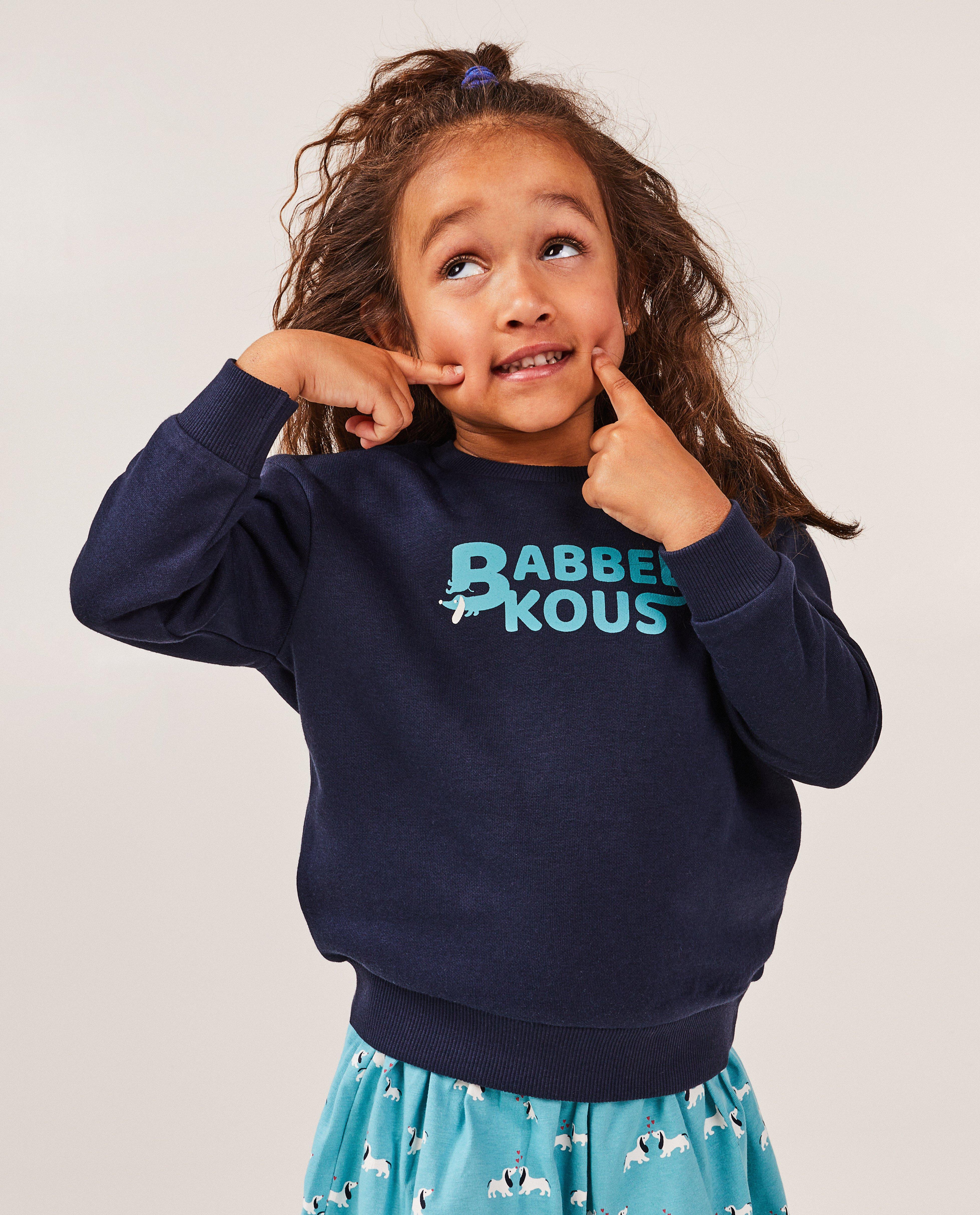 Sweaters - Donkerblauwe sweater Babbelkous