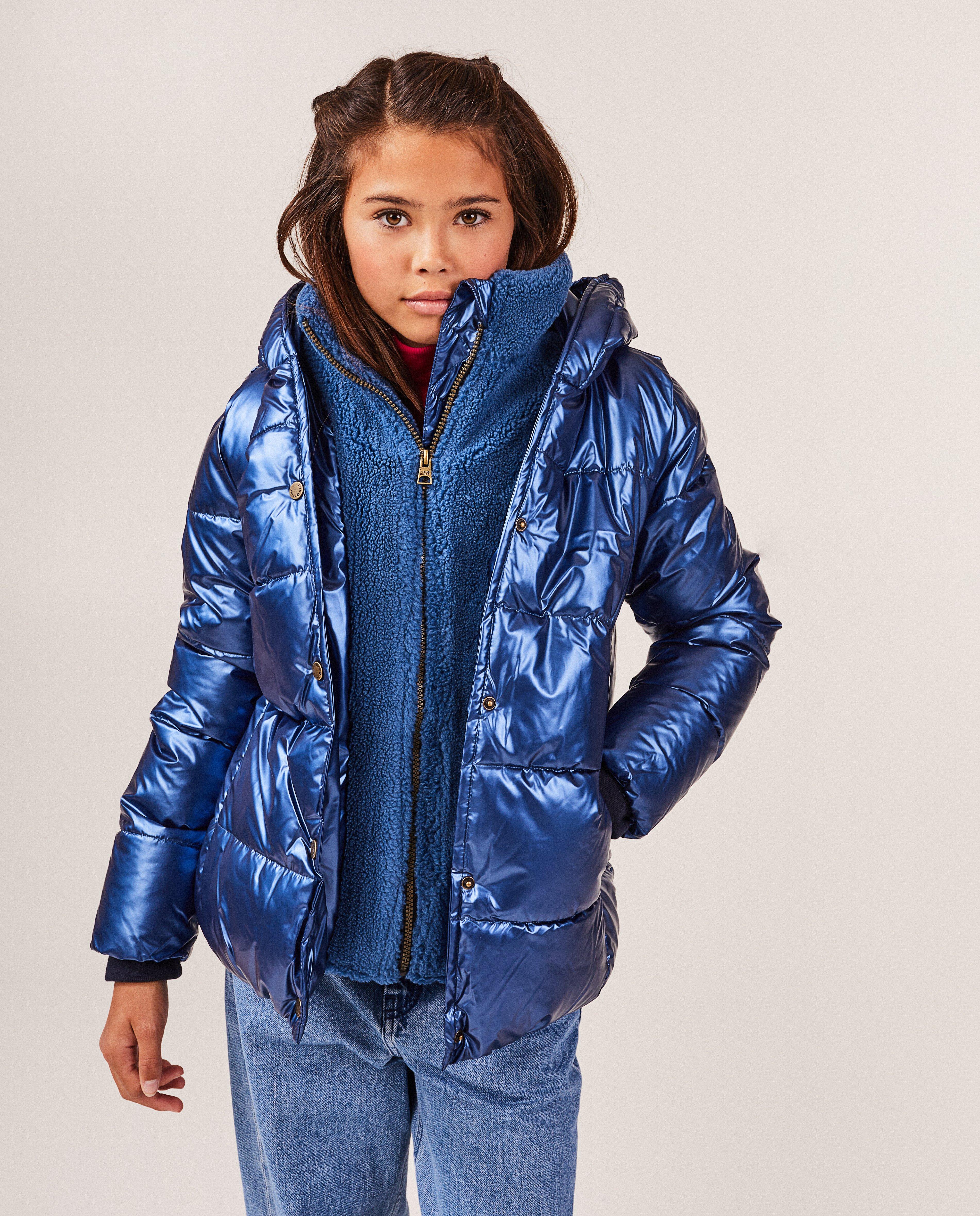 Donsjassen - Metallic jas met fleece voering