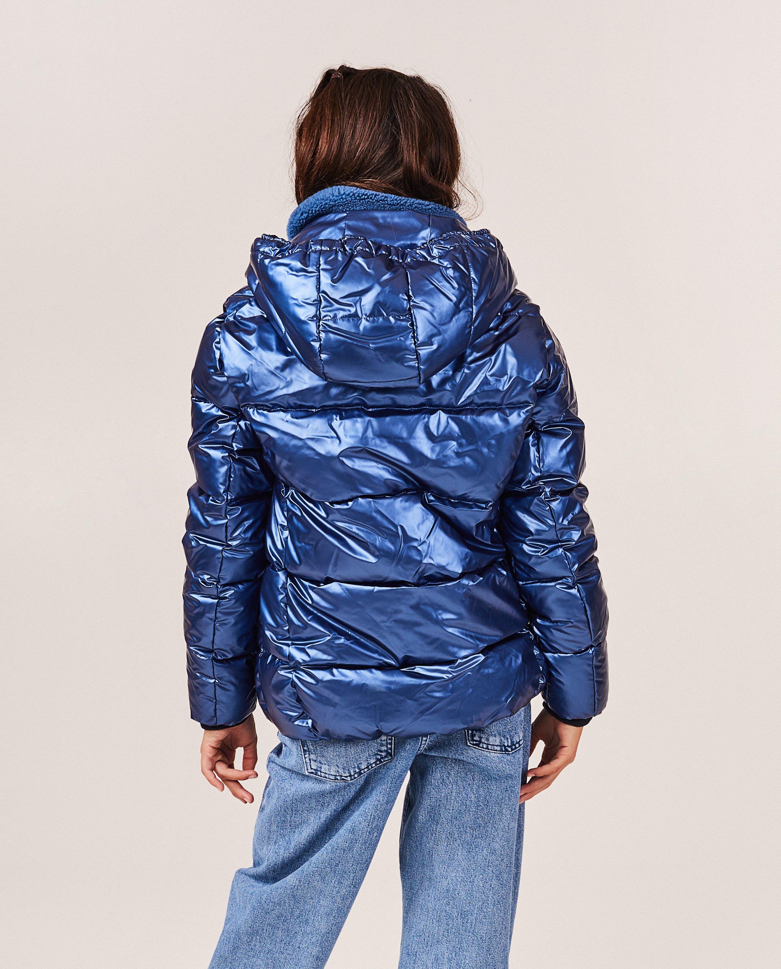 Donsjassen - Metallic jas met fleece voering