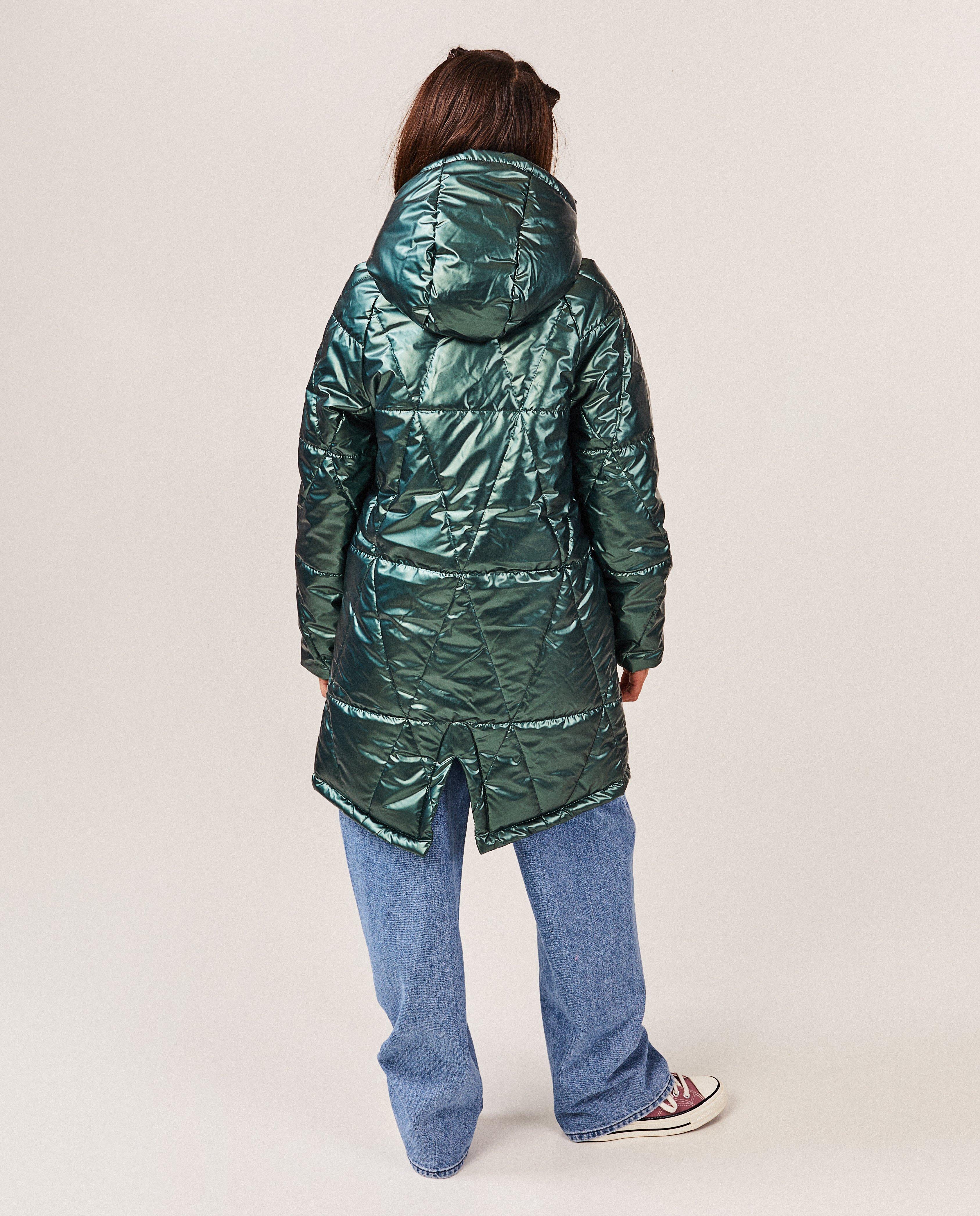 Donsjassen - Groene metallic jas