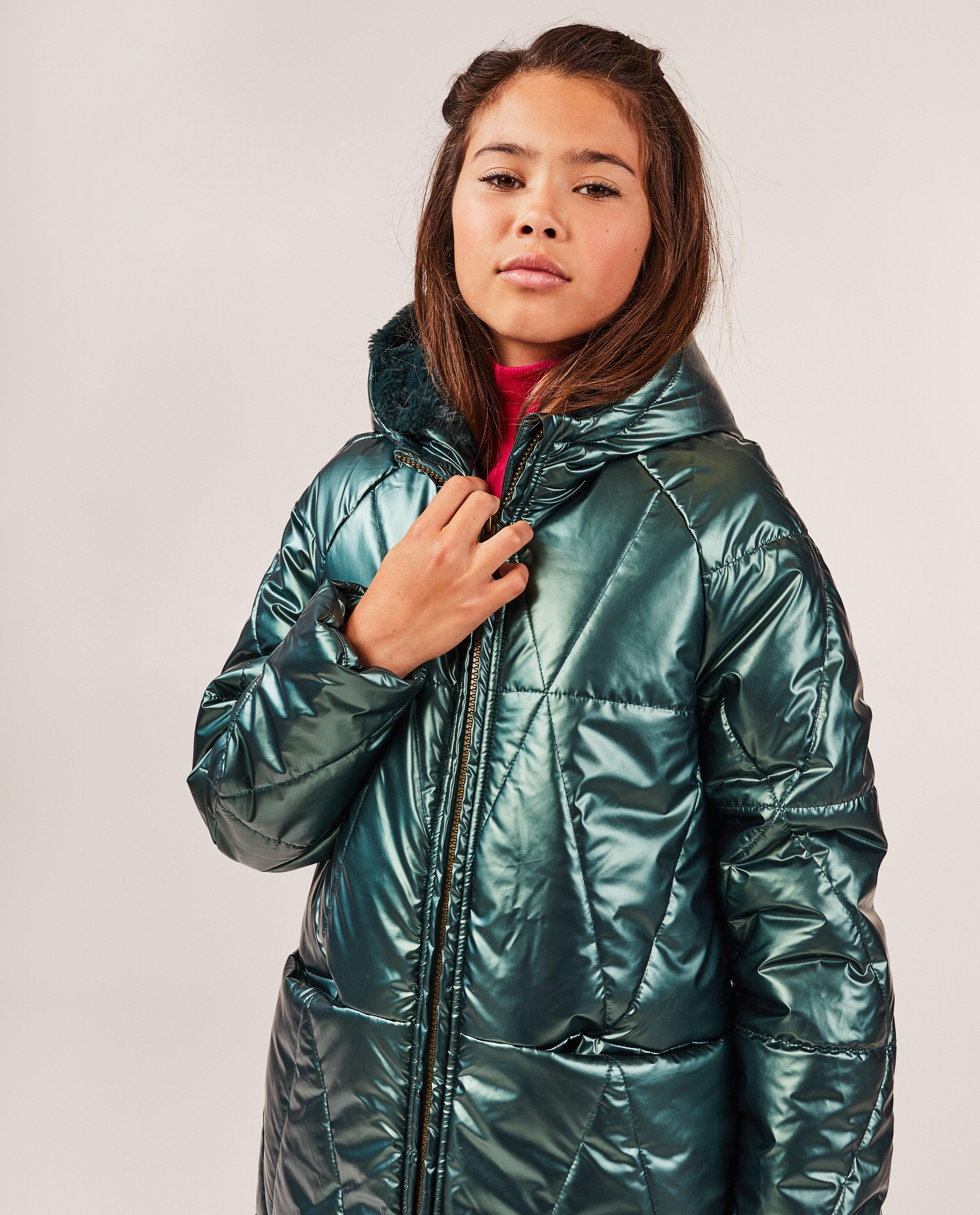 Donsjassen - Groene metallic jas