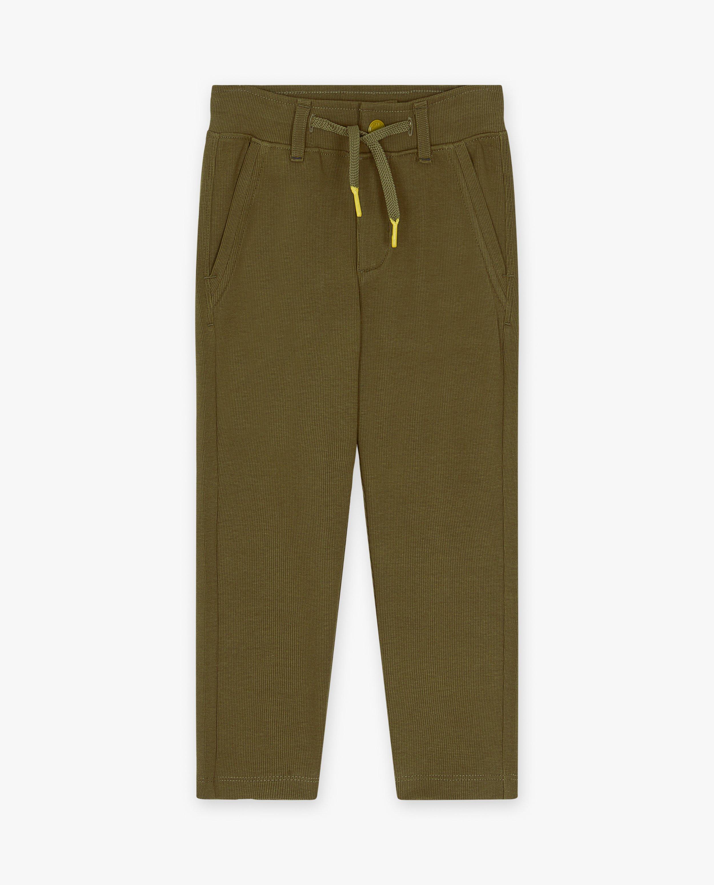 Pantalons - Pantalon vert foncé structuré