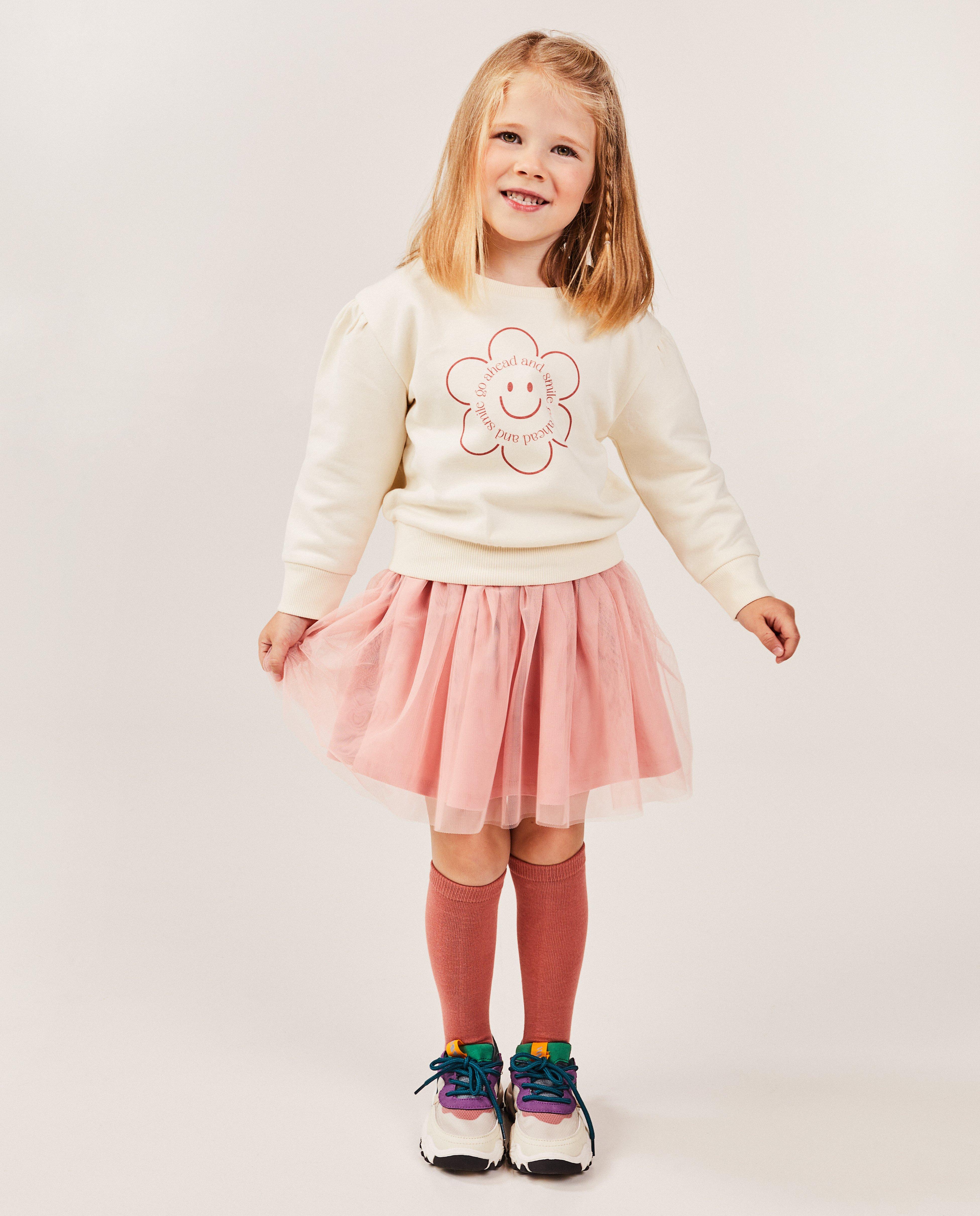 Offwhite sweater met print - null - Besties