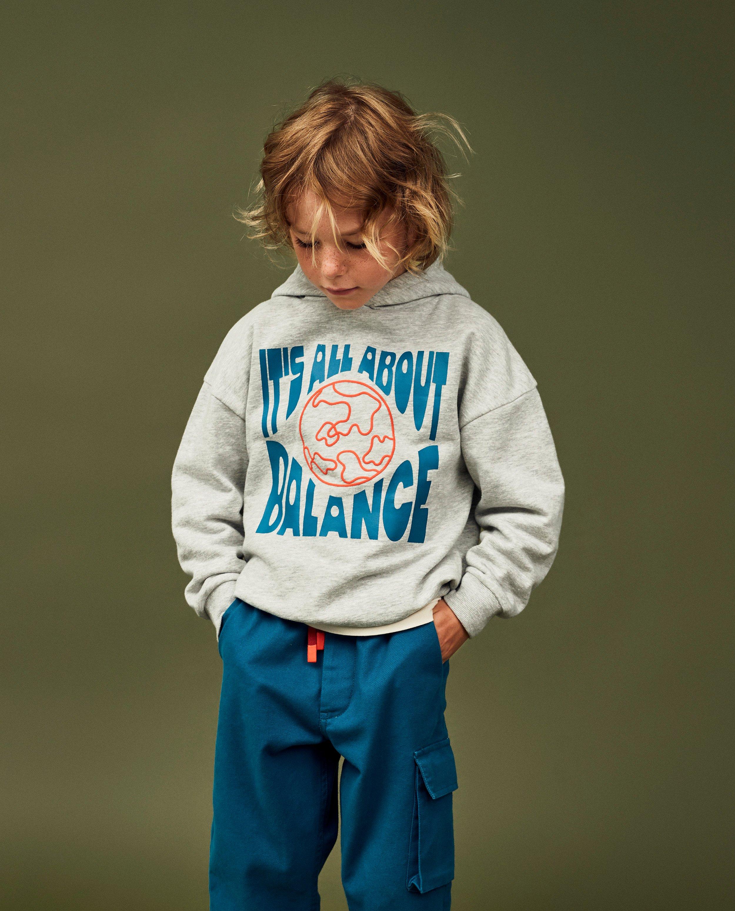 Grijze hoodie met print - null - CKS