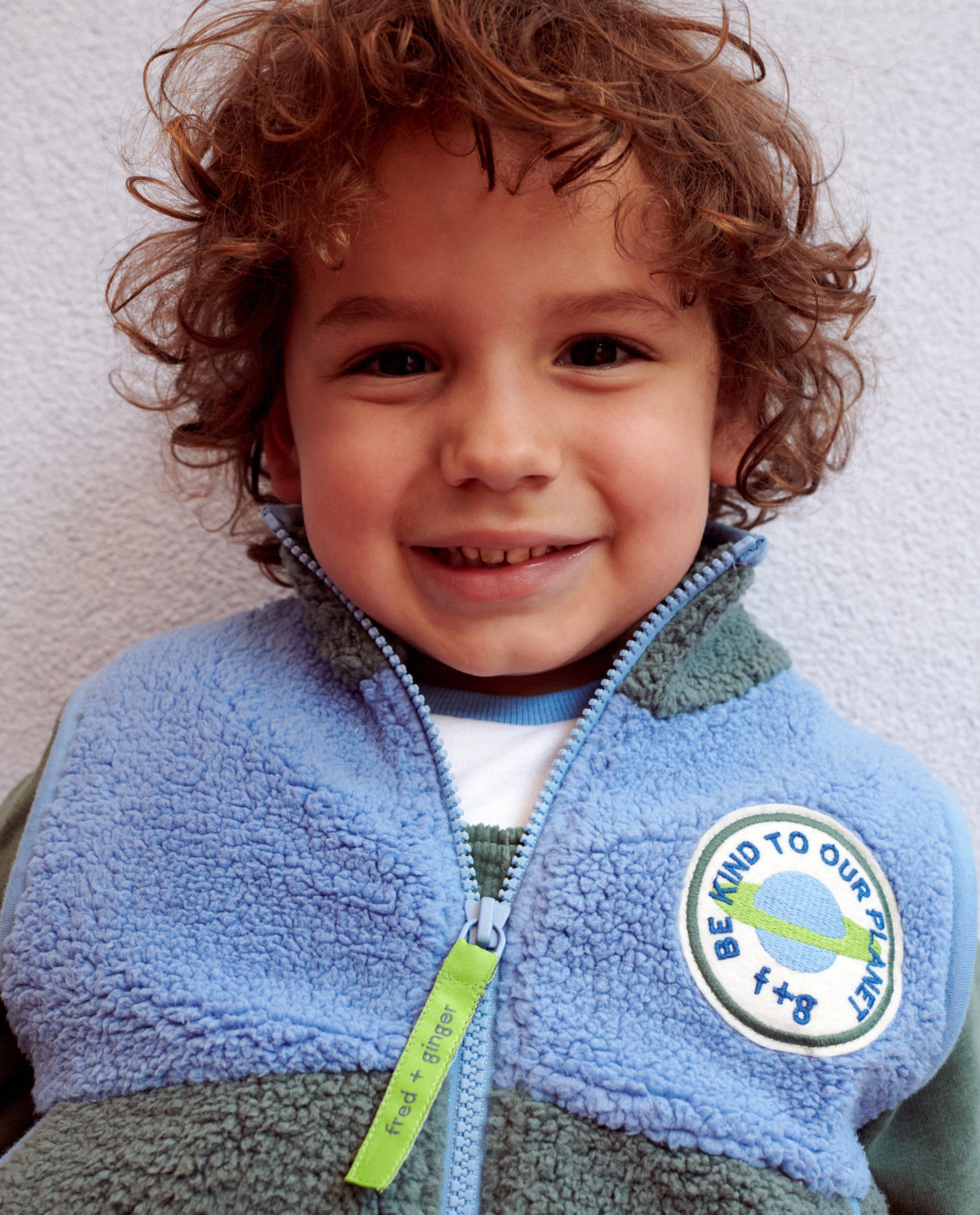 Cardigan - Mouwloos vest van teddystof