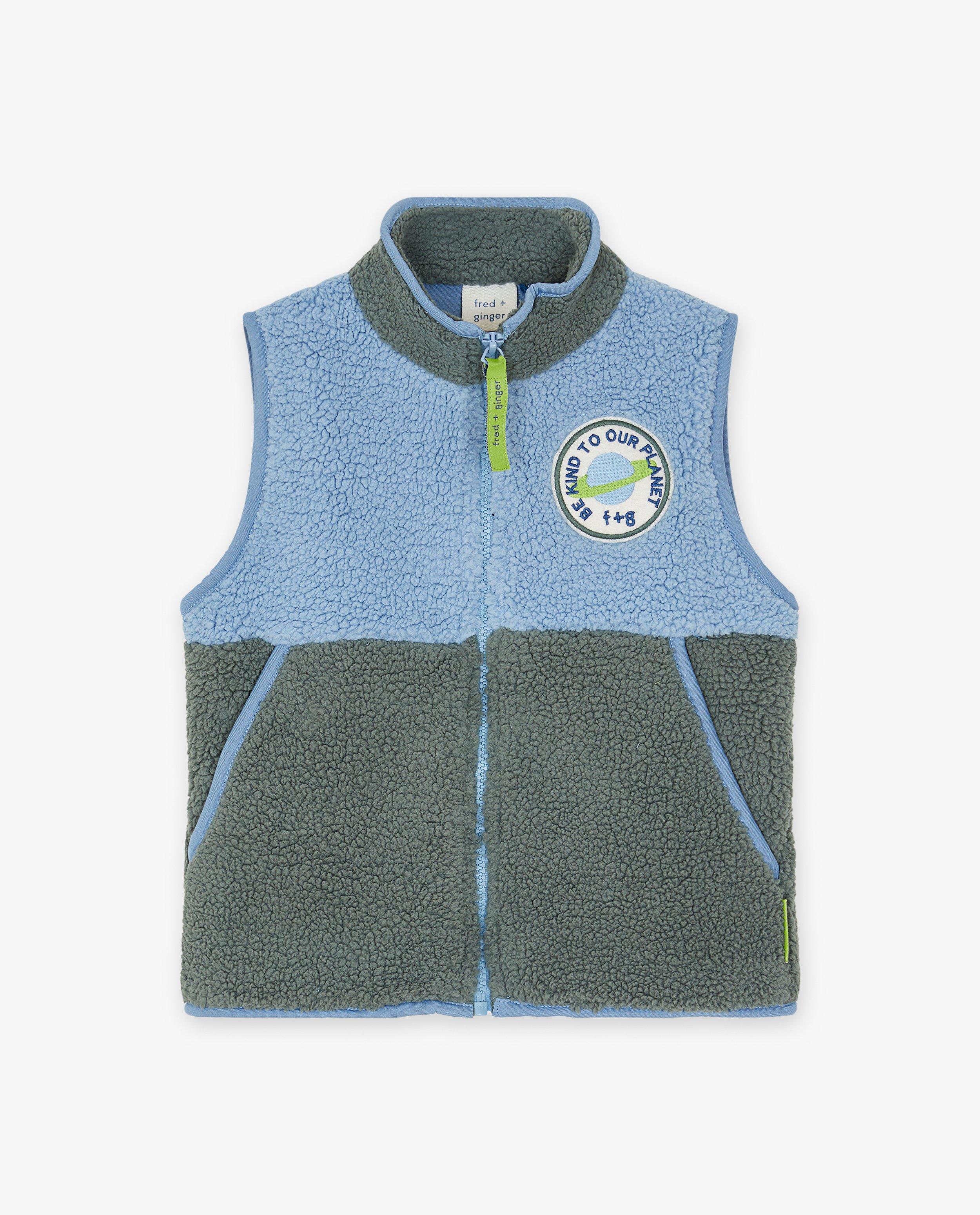 Cardigans - Gilet sans manches en matière peluche