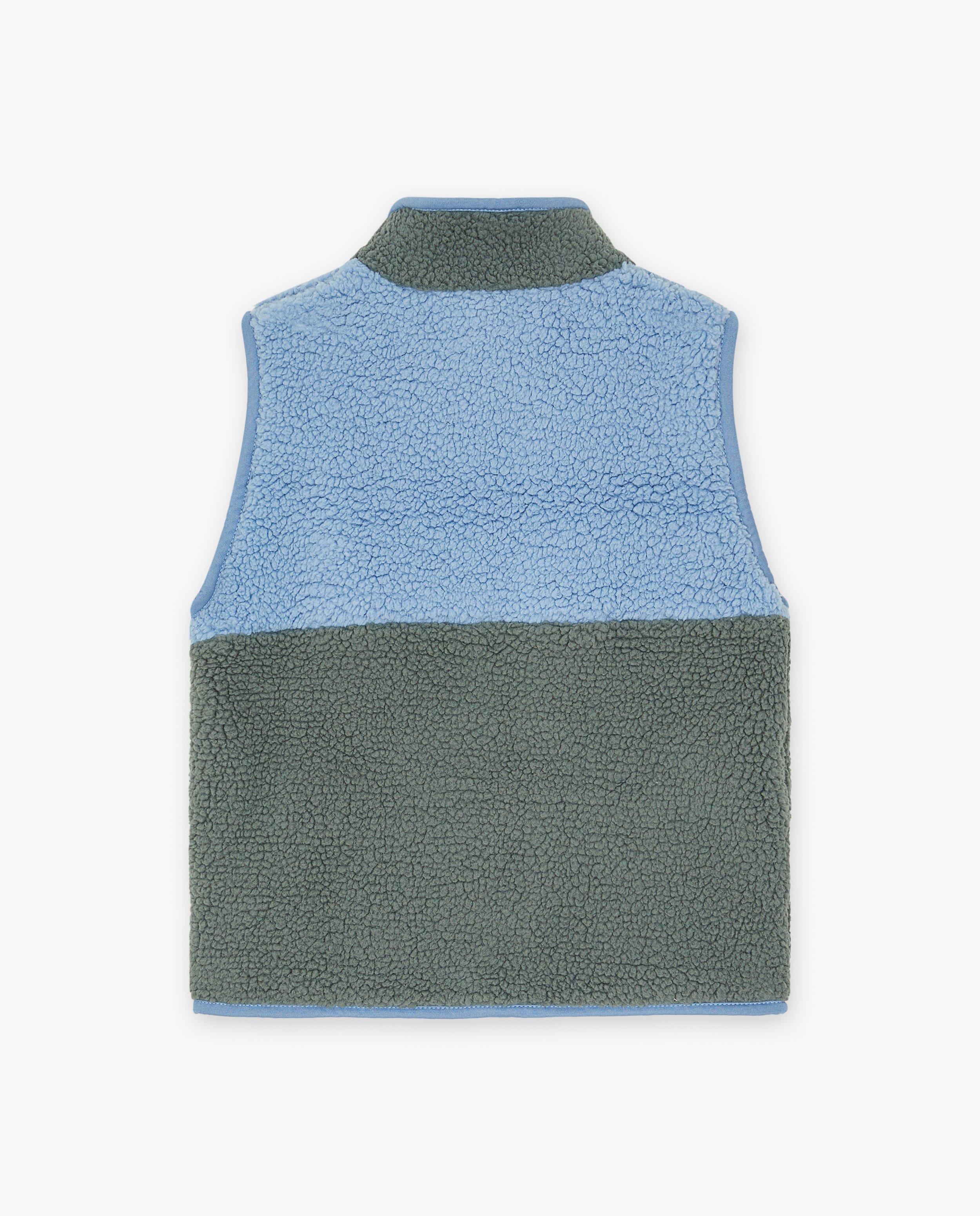 Cardigan - Mouwloos vest van teddystof