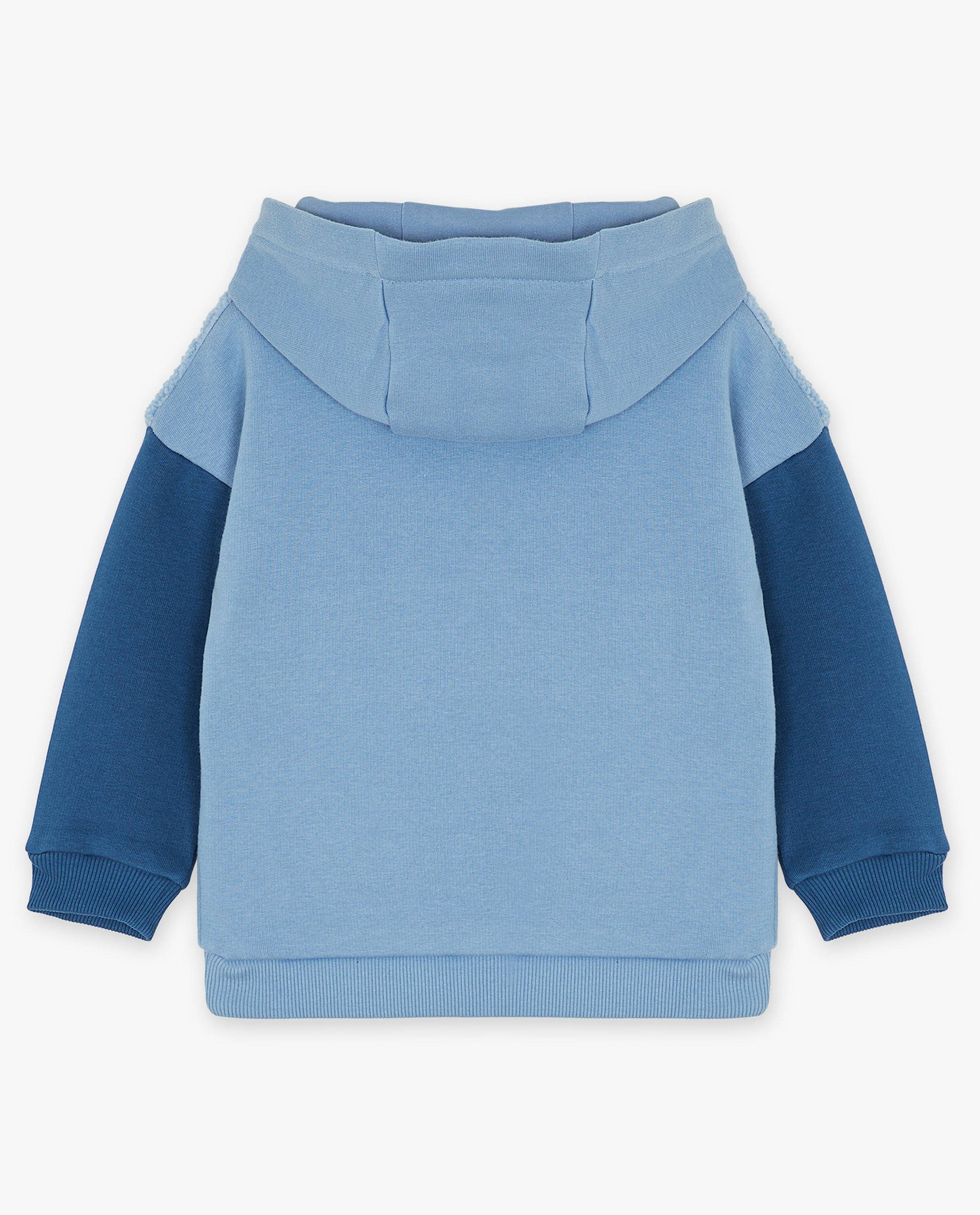 Sweaters - Hoodie met teddystof