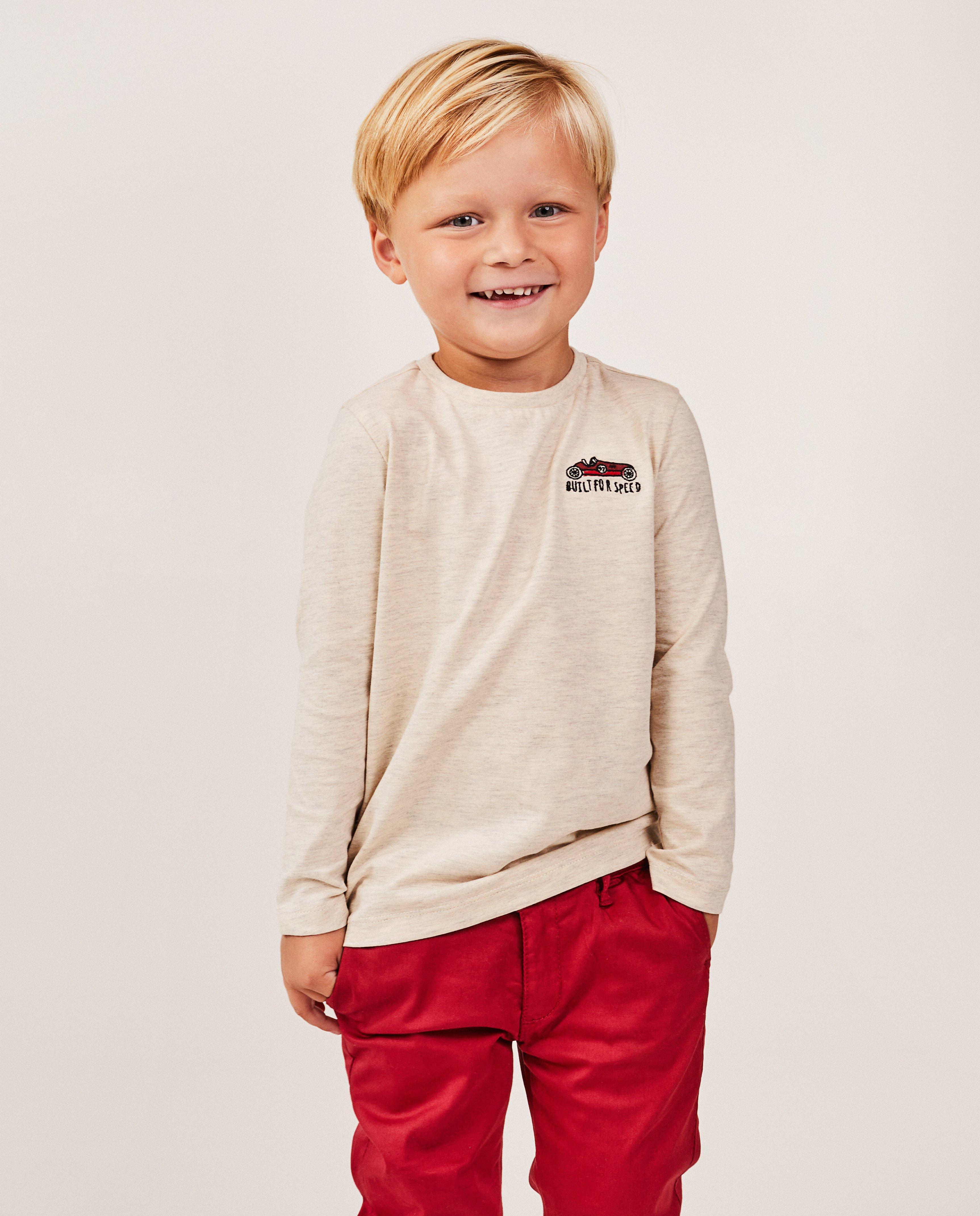 T-shirts - Longsleeve met borduursel