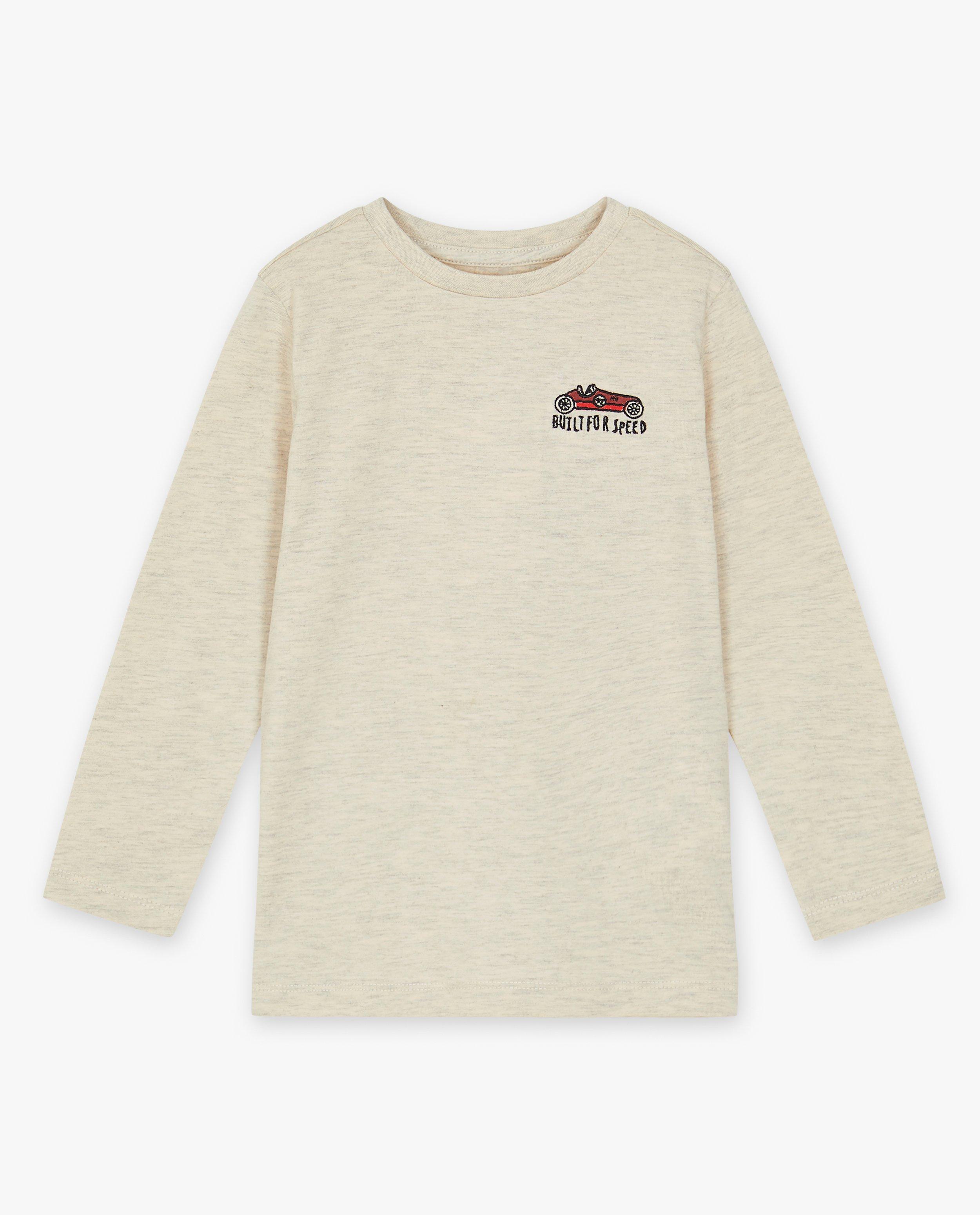 T-shirts - Longsleeve met borduursel