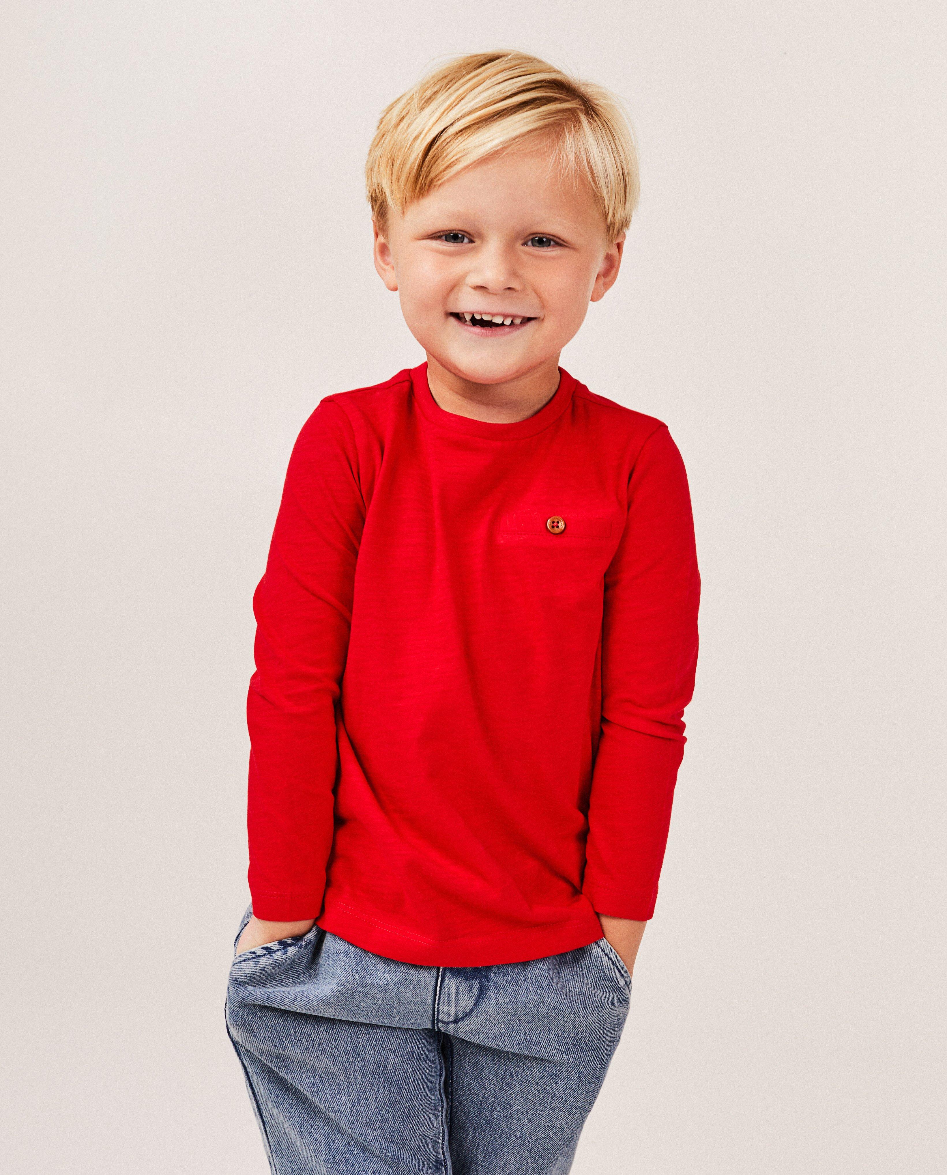 T-shirts - T-shirt rouge à manches longues