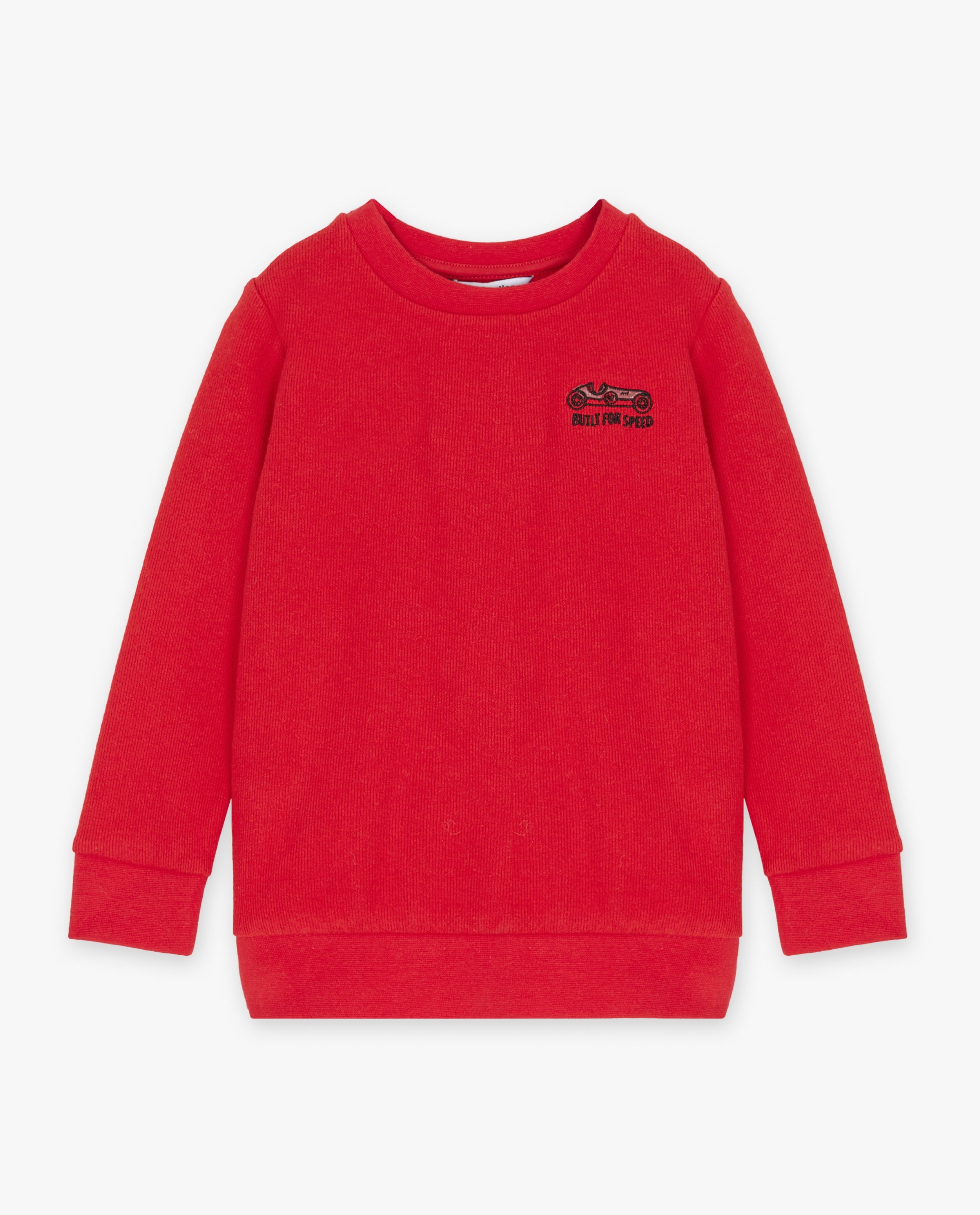 Sweaters - Rode sweater met rib