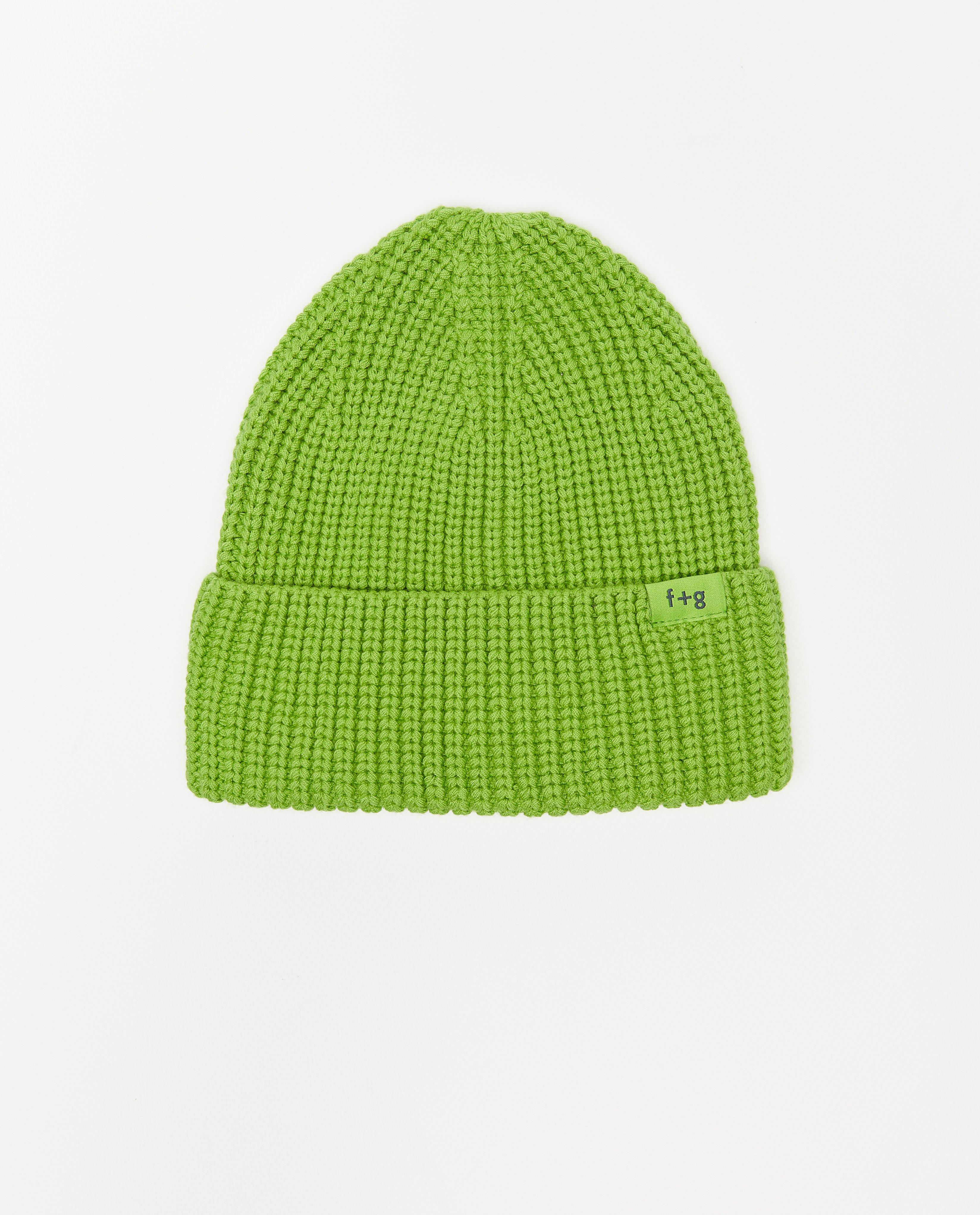 Bonneterie - Bonnet vert en tricot