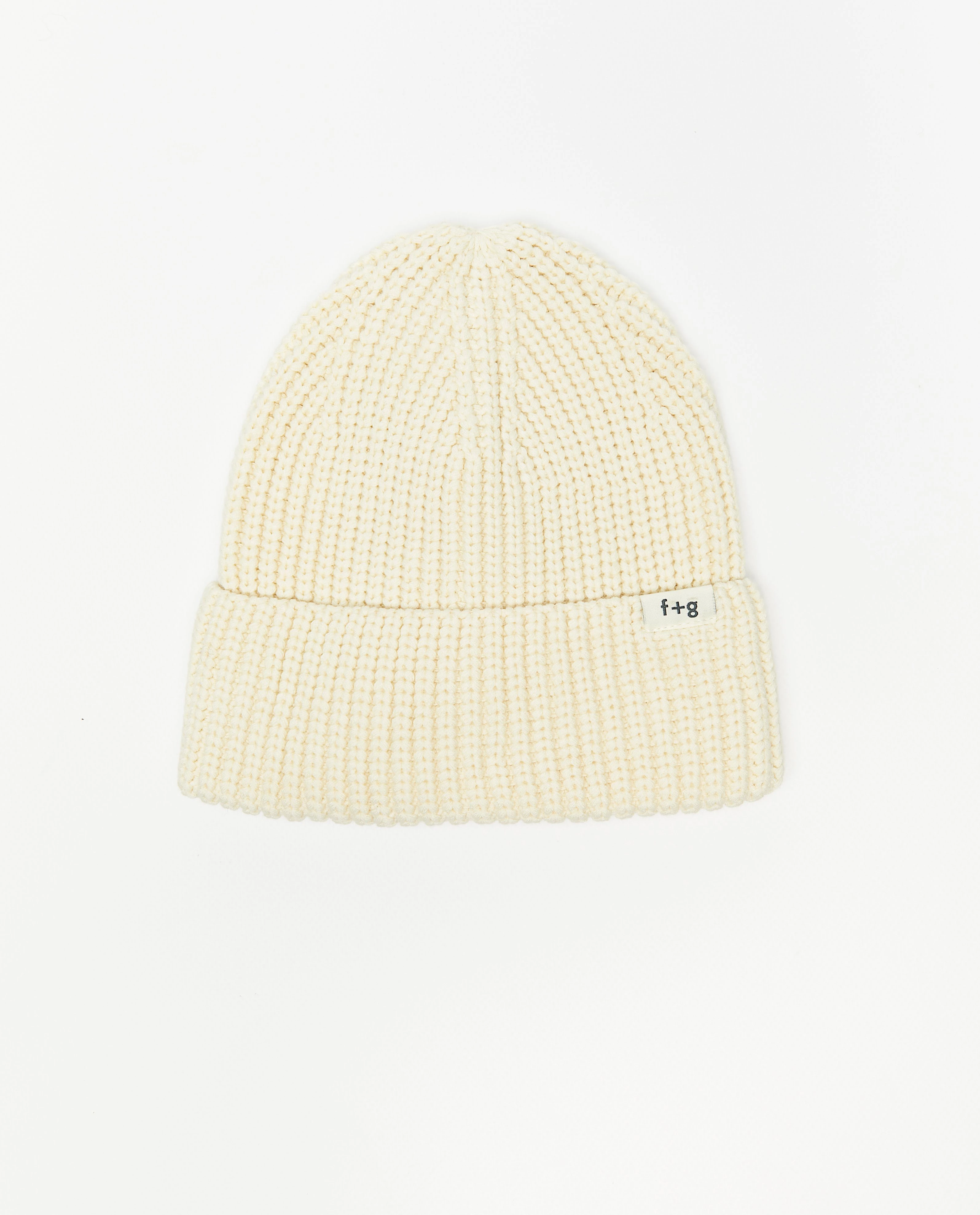 Groene gebreide muts