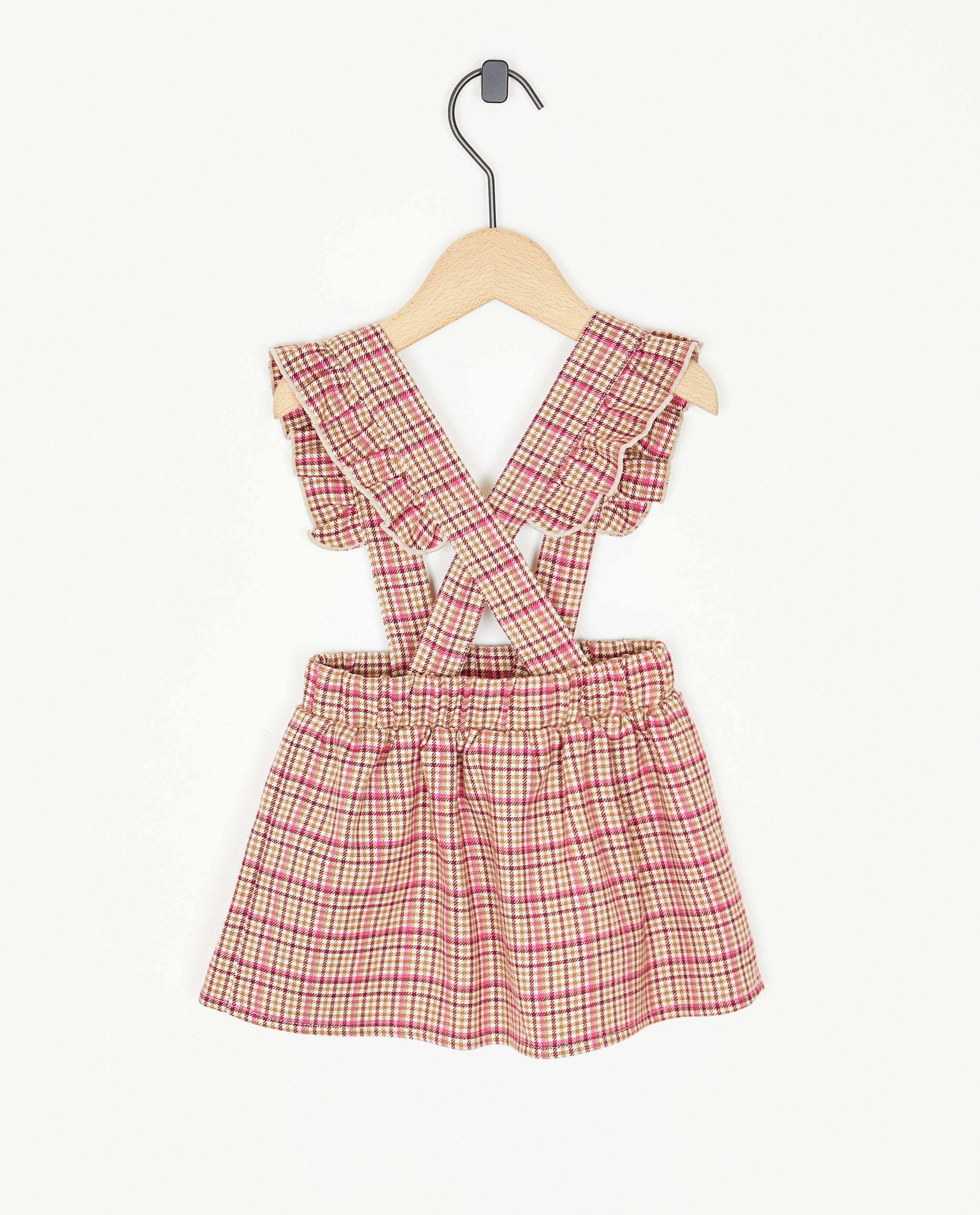 Jupes - Robe-salopette à carreaux
