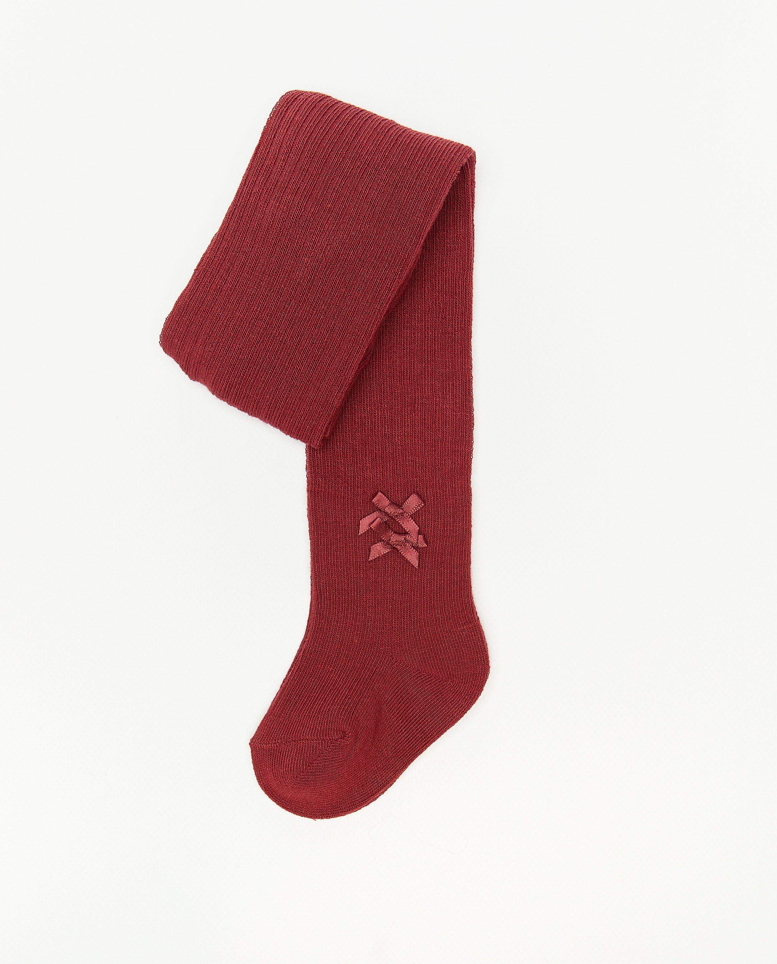 Collant rouge foncé pour bébés - null - Cuddles and Smiles