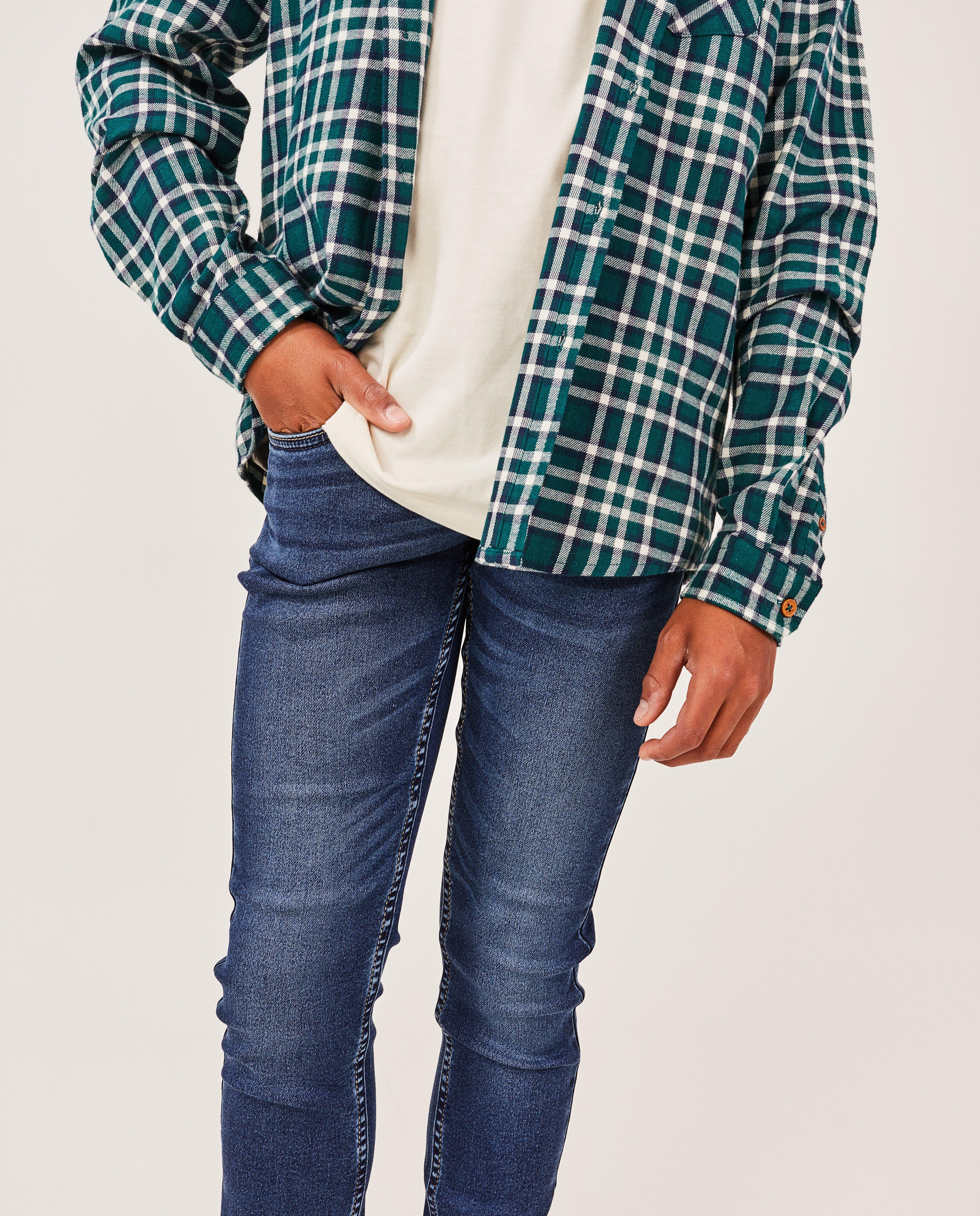 Jeans - Jeans slim fit bleu, 7-14 ans