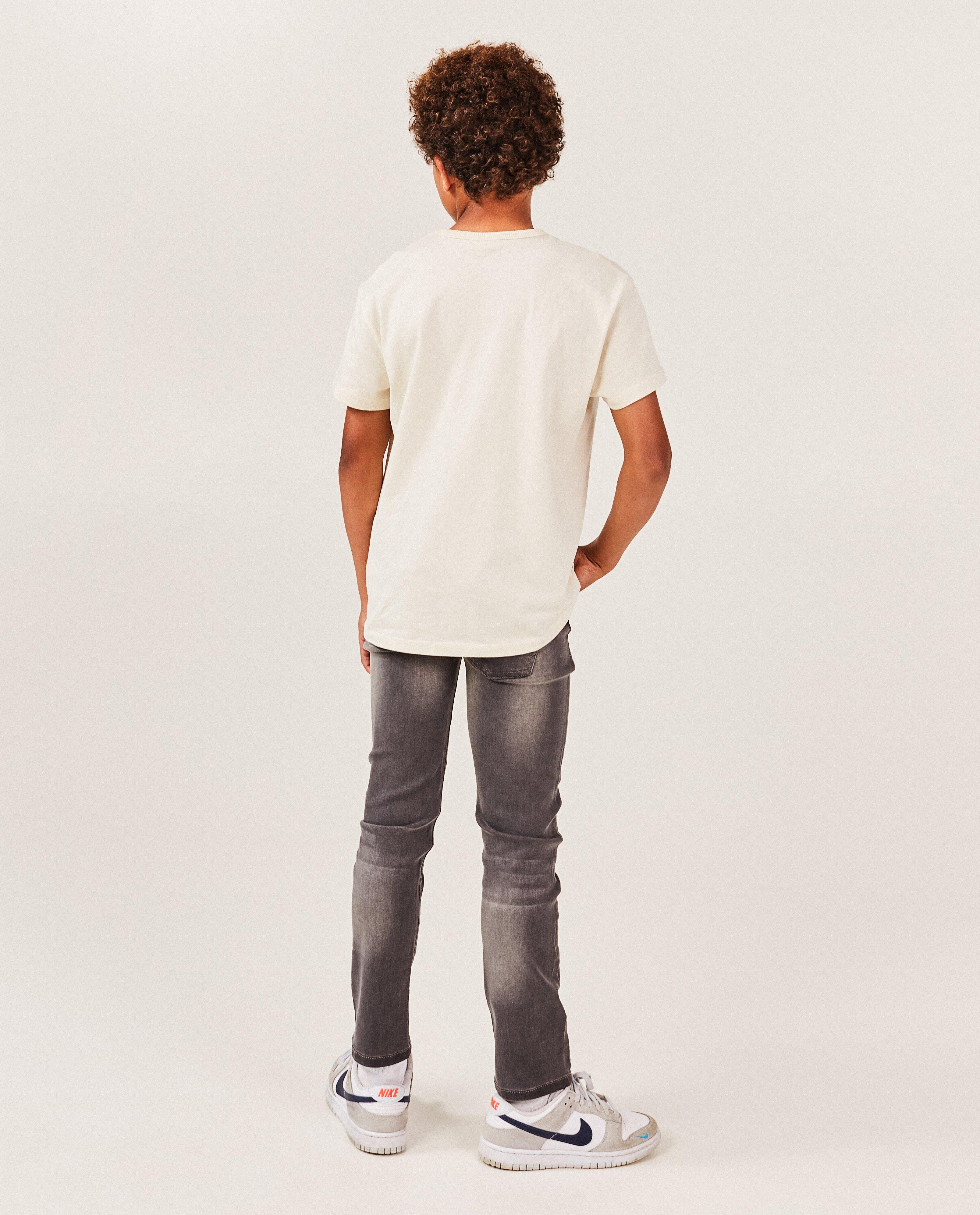 Jeans - Donkergrijze jeans, slim fit