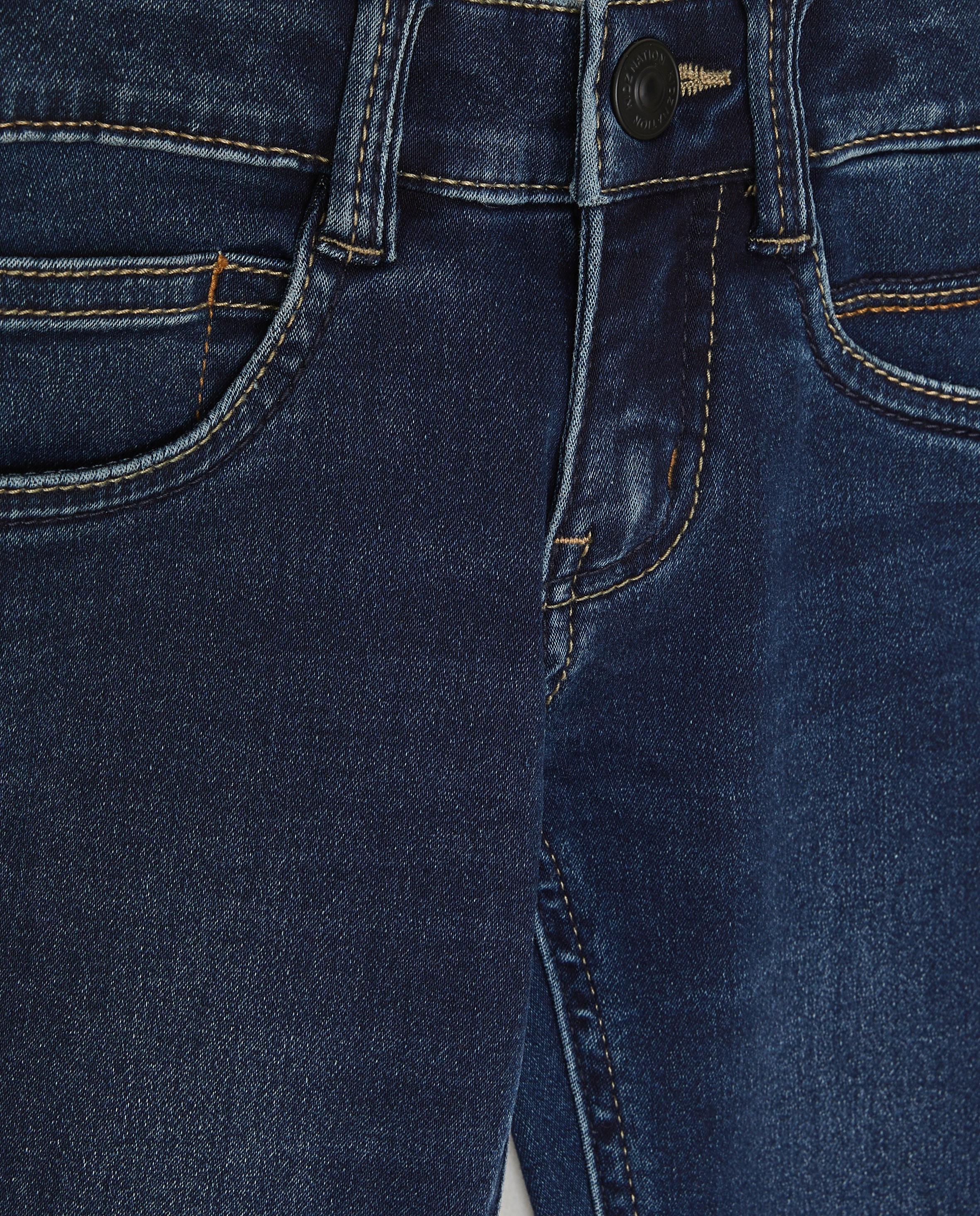 Jeans - Donkerblauwe jeans, slim fit