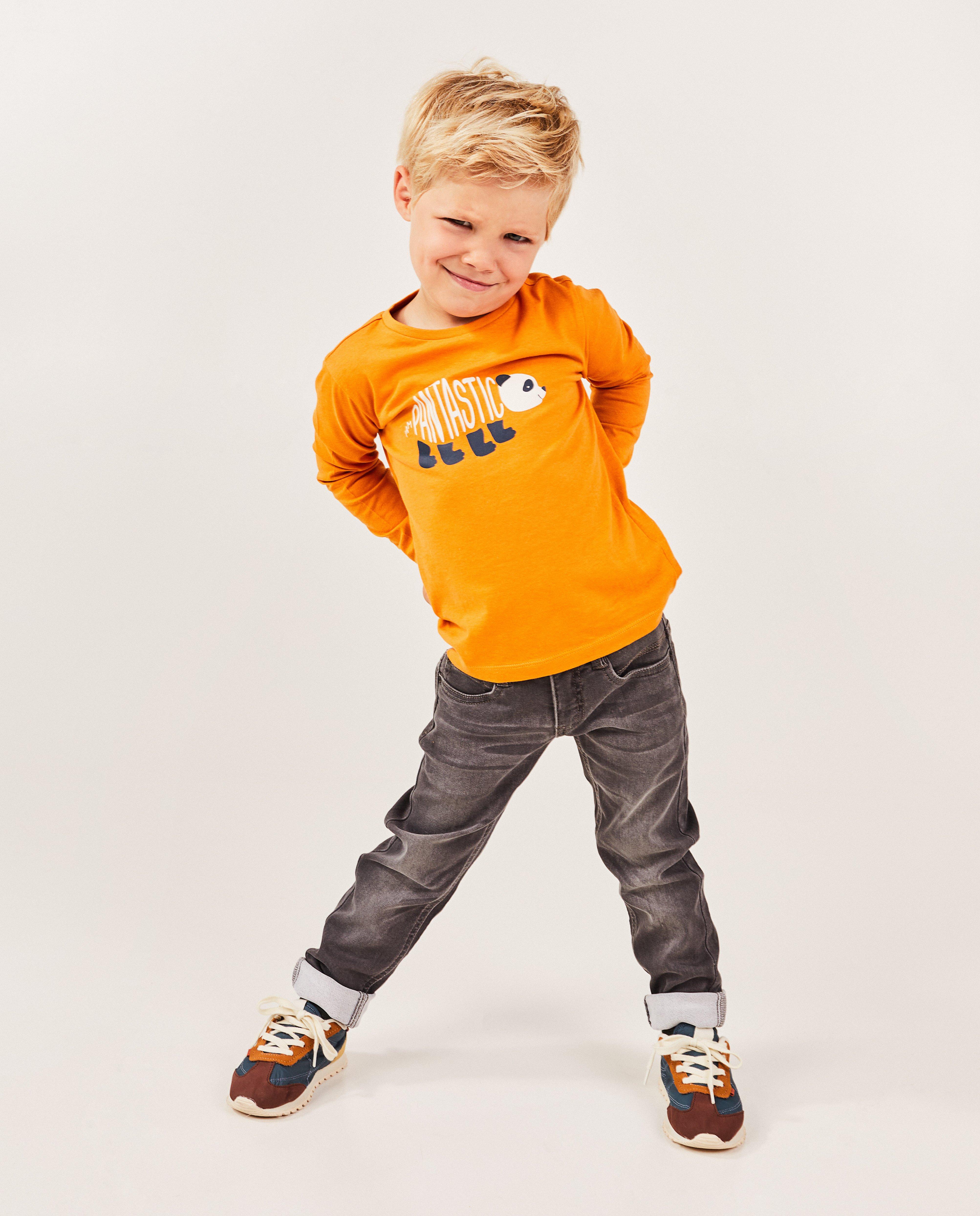 Jeans - Jeans slim fit gris foncé, 2-7 ans