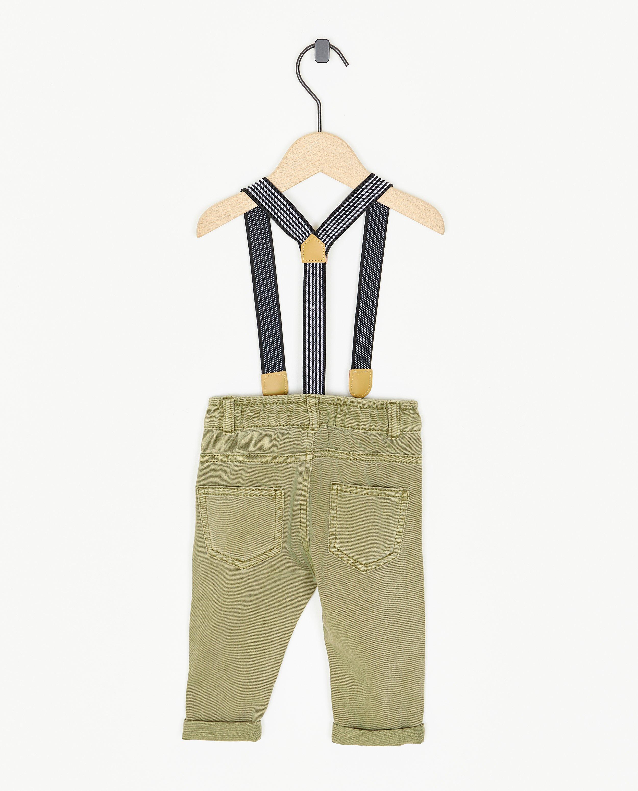 Pantalons - Pantalon à bretelles