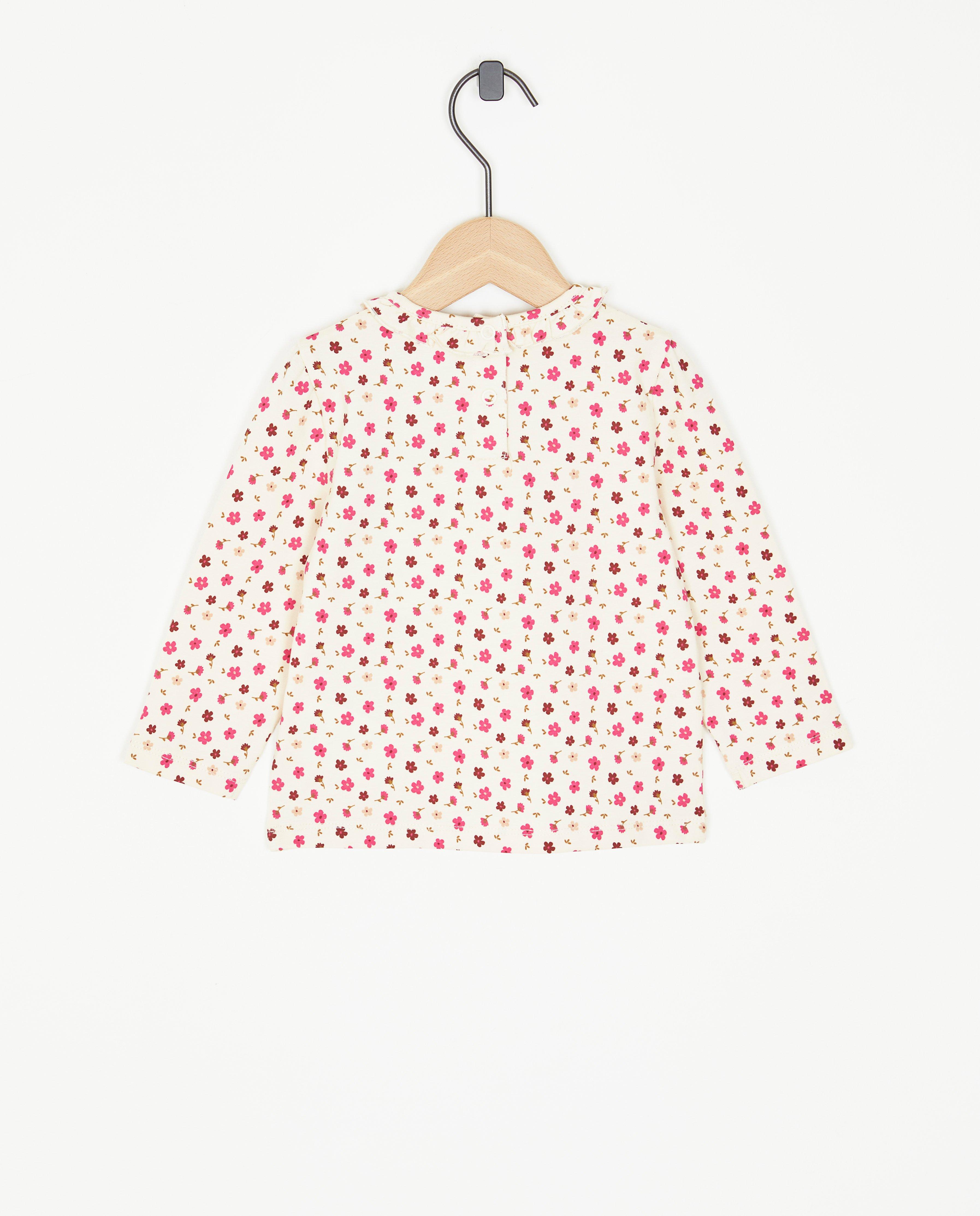 T-shirts - Longsleeve met bloemenprint