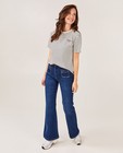 Blauwe jeans, flared fit - null - Sora